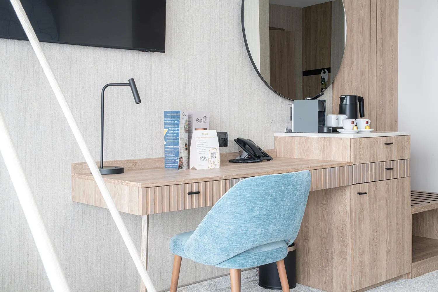 Seating area in Hotel Astor