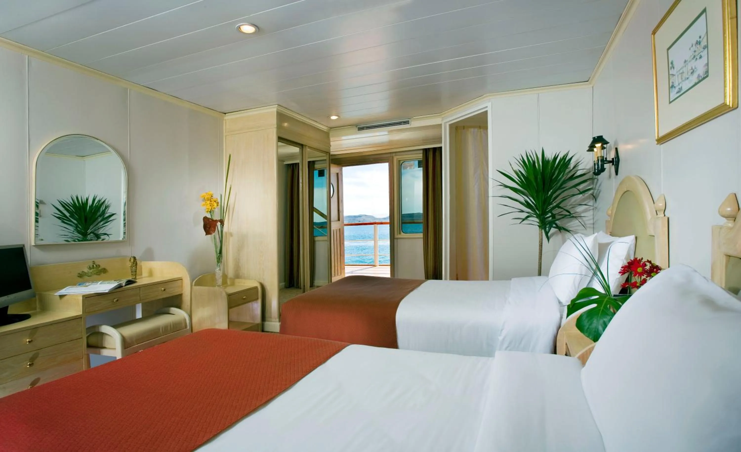 Bedroom, Bed in Mövenpick Prince Abbas Lake Nasser Cruise, Every Monday Four Nights From Aswan, Every Friday Three nights From Abu-Simbel - Including Excursions and Sightseeing