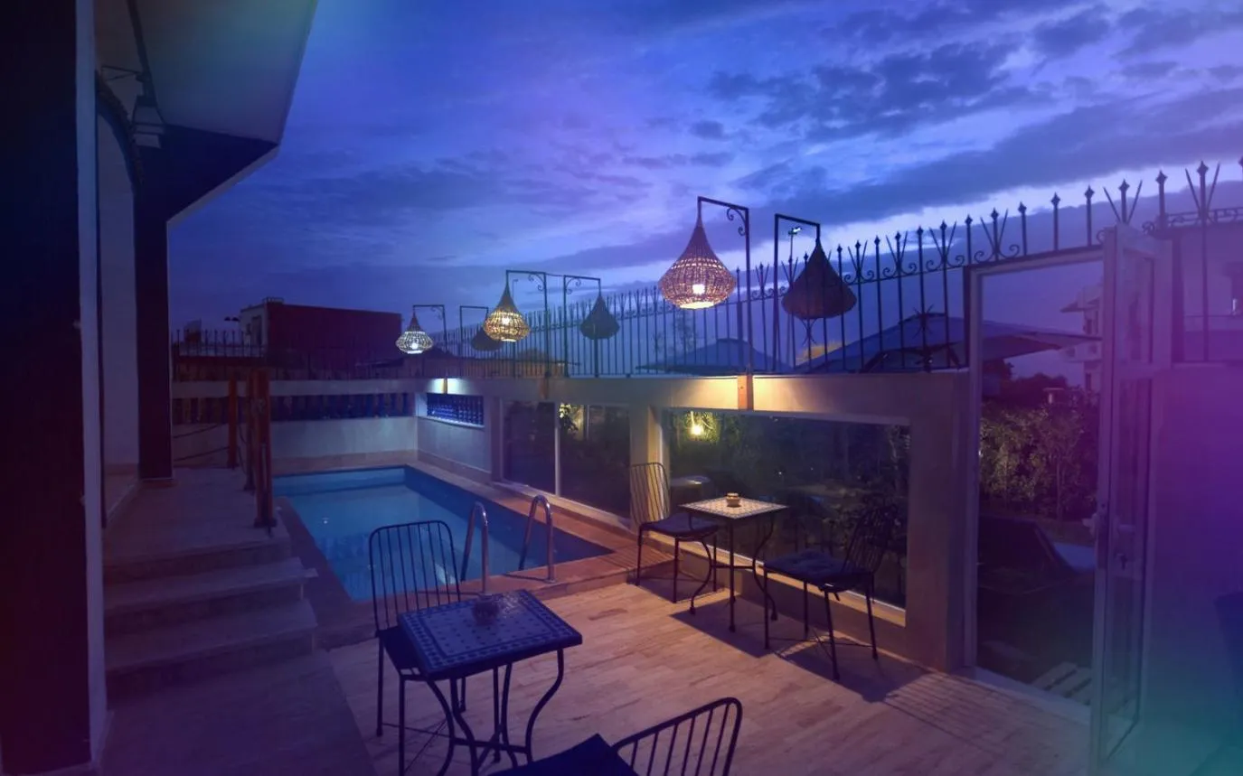 Pool view in BLUE WAVE LODGE