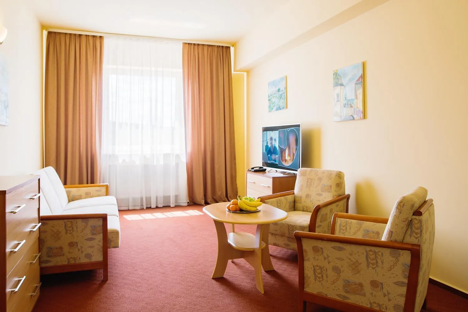 Seating area in Hotel Accademia