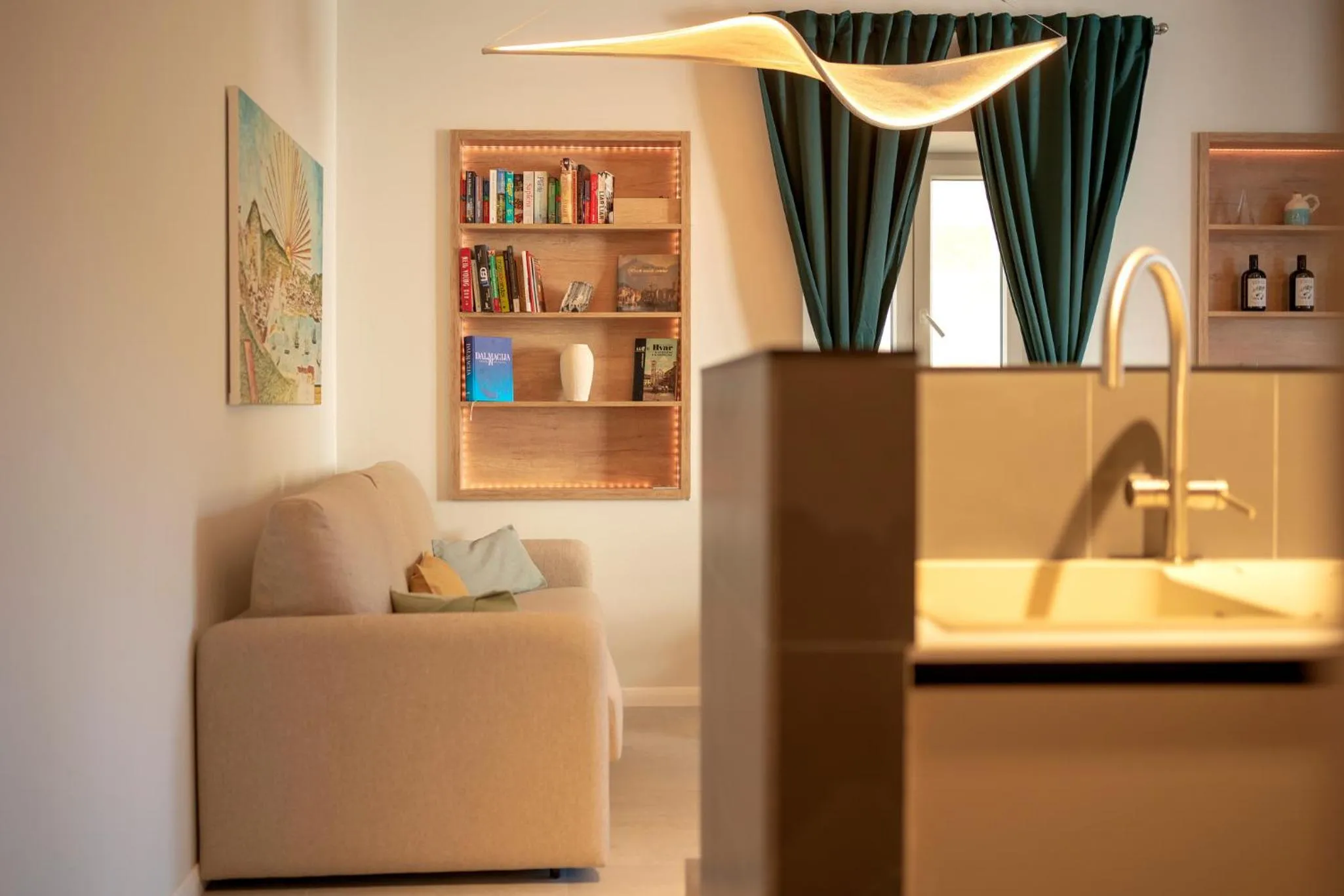 Living room in Good vibrations in center 80m2 for 2 GLAVICA