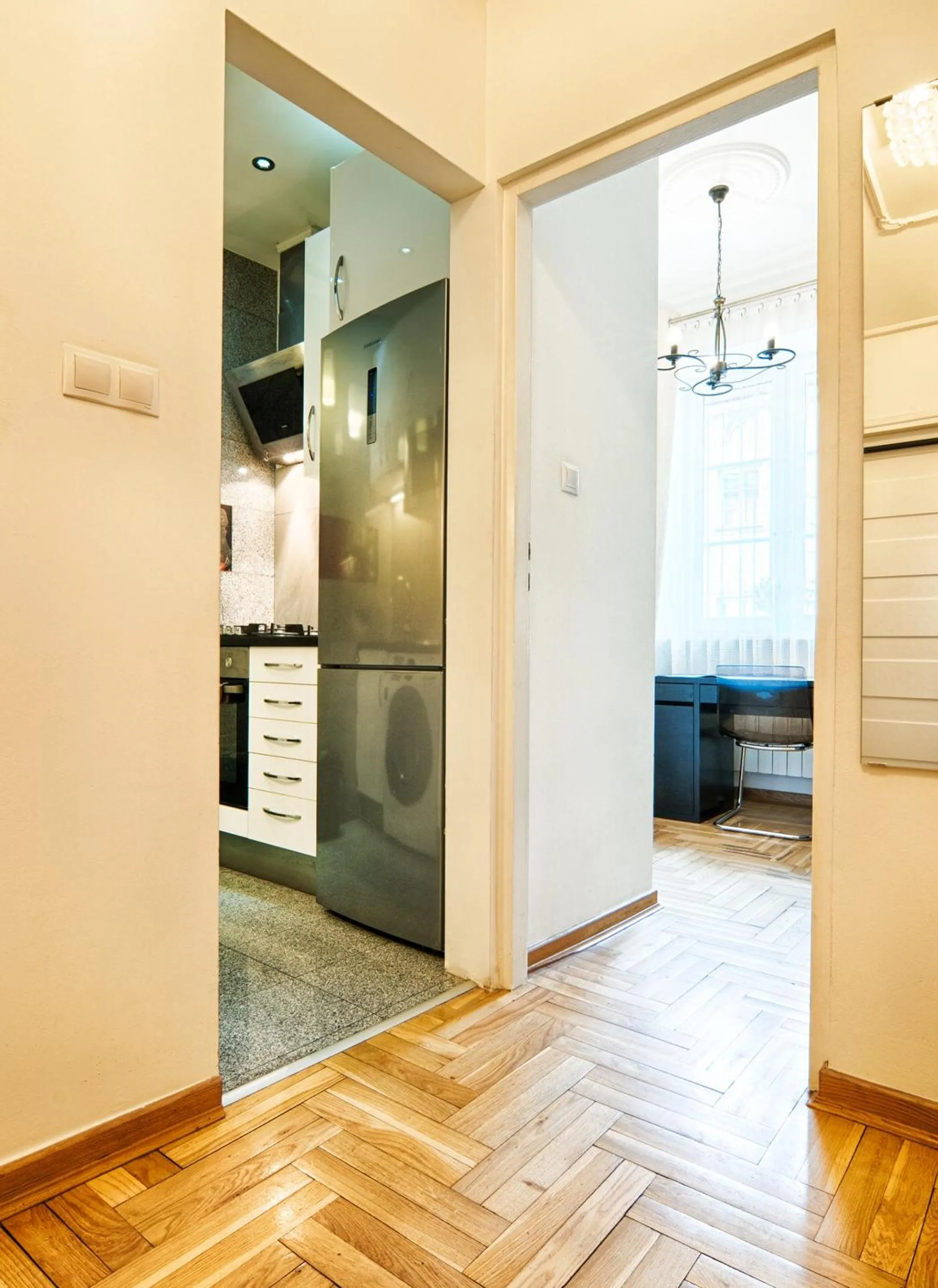 Kitchen or kitchenette in Old Town Kanonia Hostel & Apartments