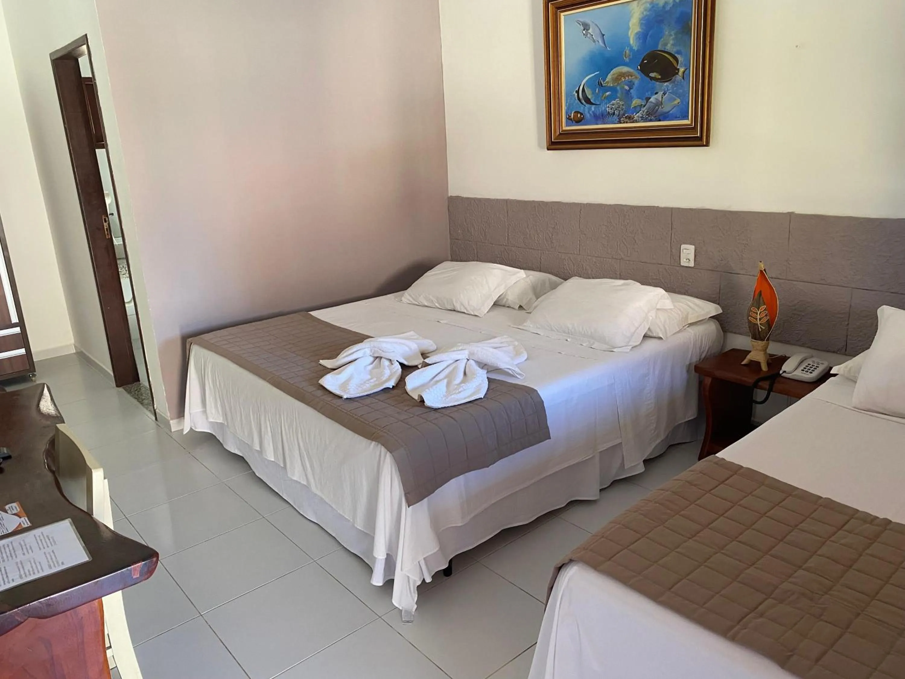 Bed in Pousada Yapara-Tyba