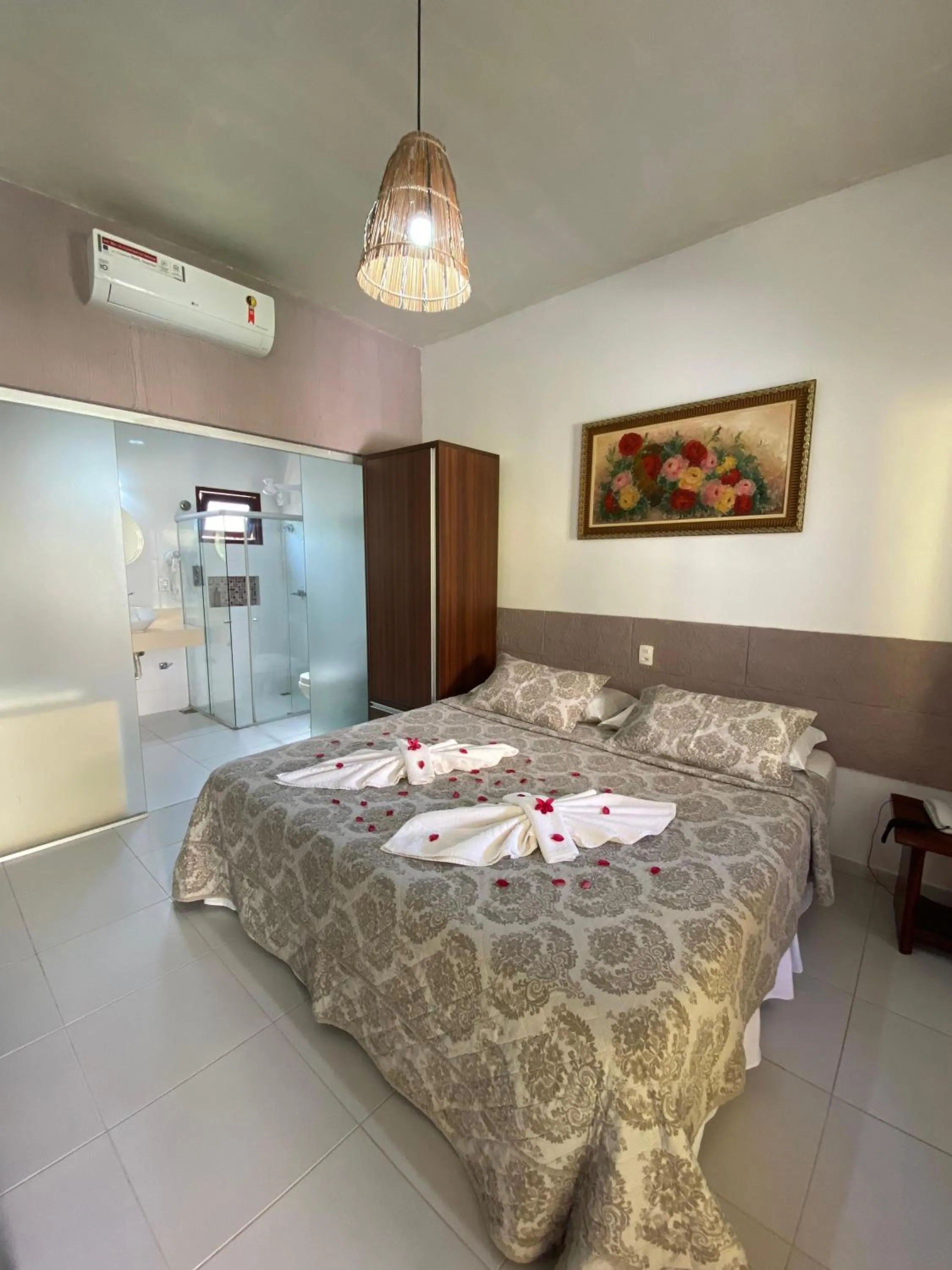 Bed in Pousada Yapara-Tyba