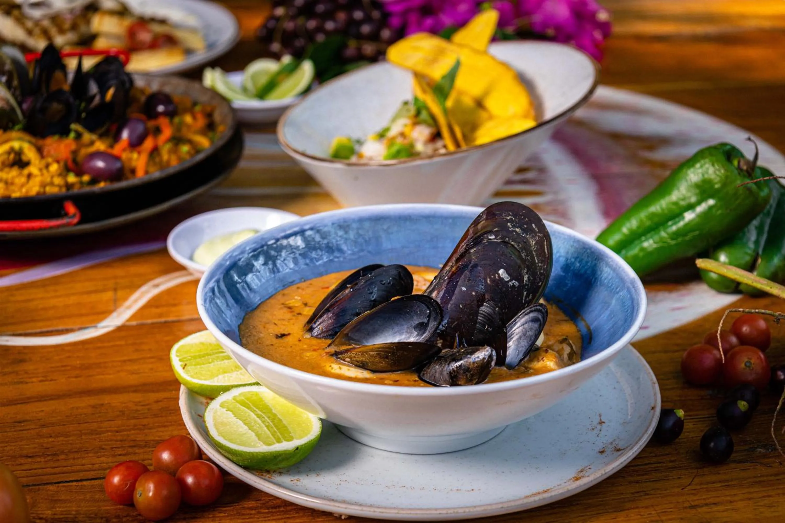 Food in Fenix Beach Cartagena