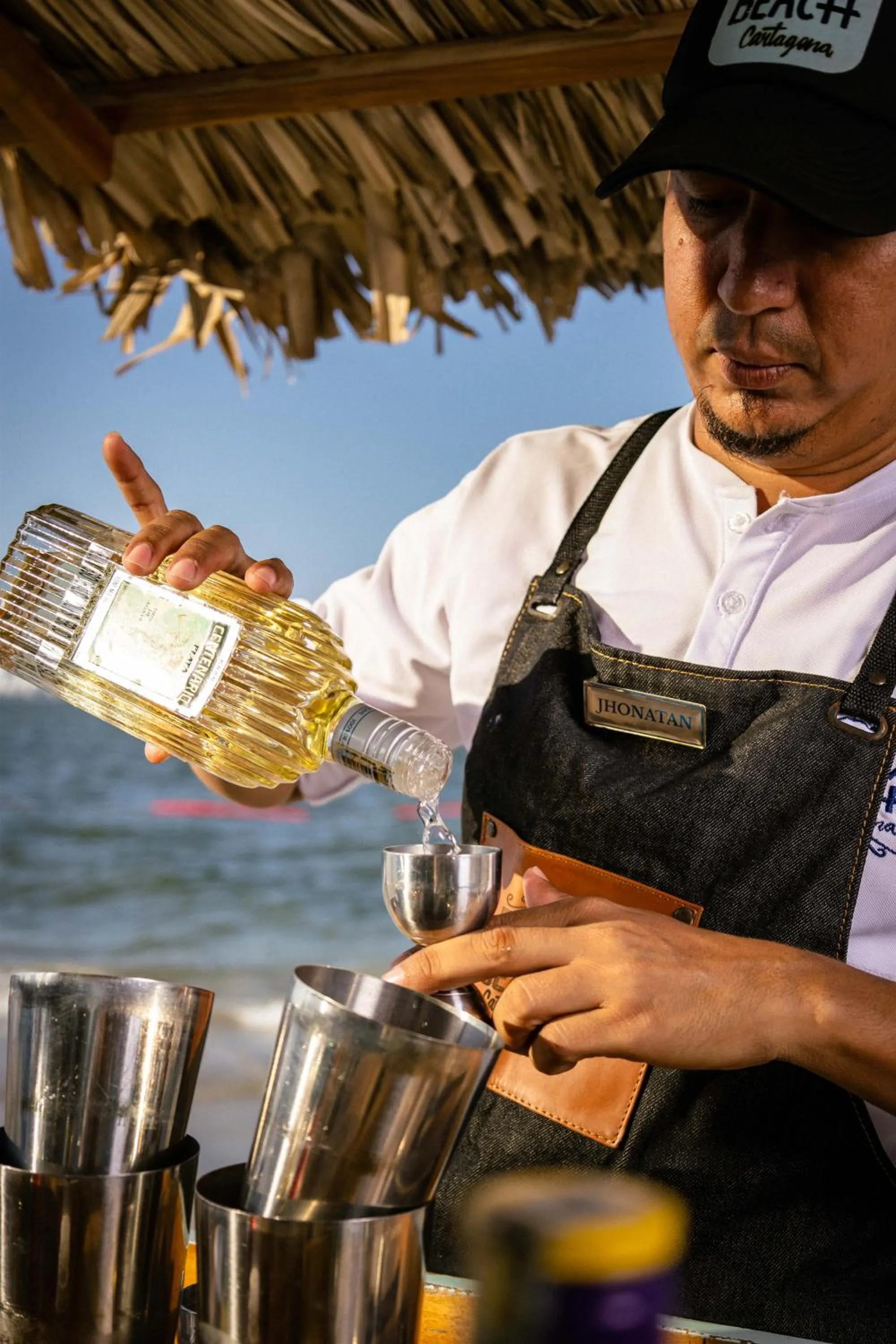 Drinks in Fenix Beach Cartagena