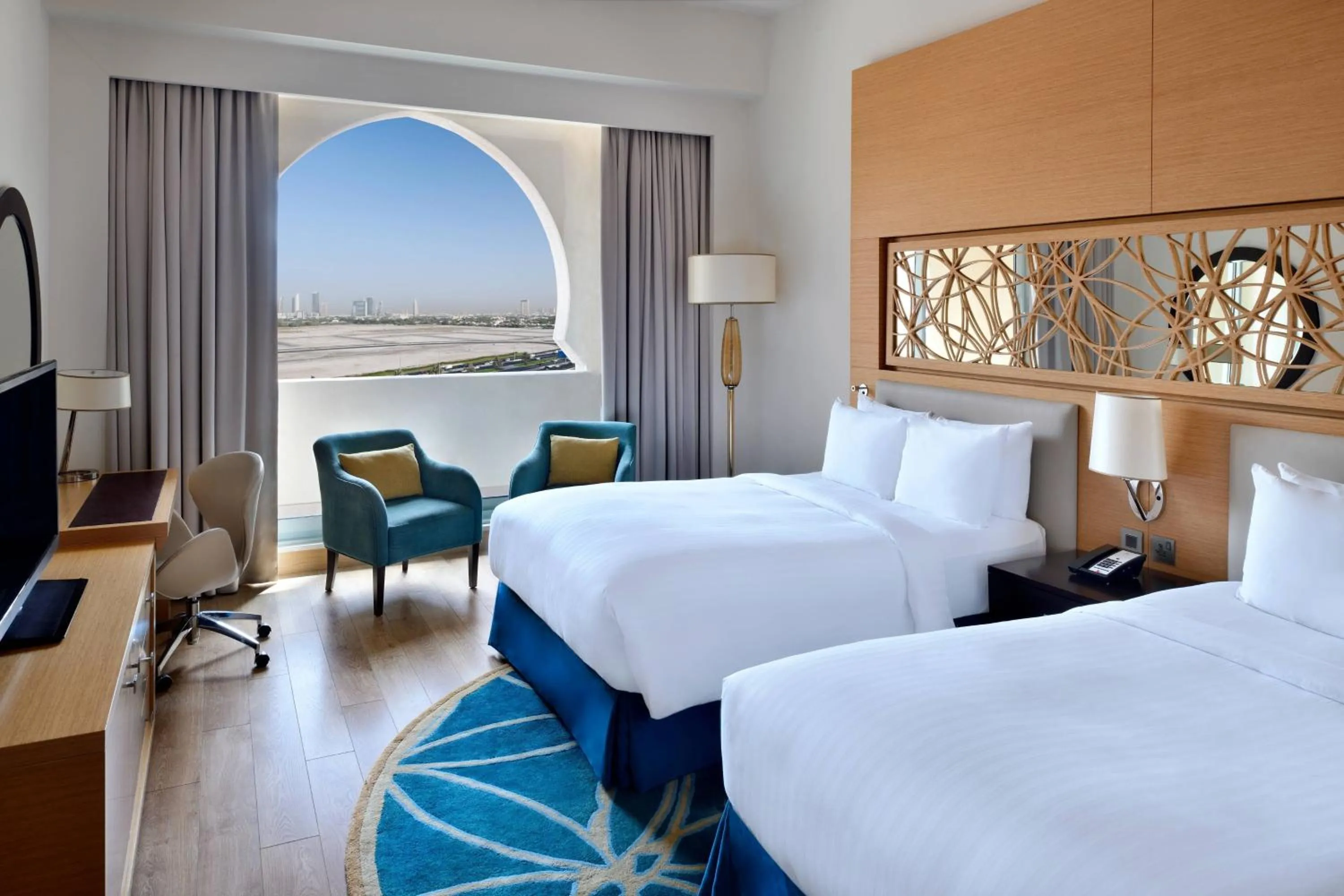 Photo of the whole room, Bed in Marriott Hotel Al Jaddaf, Dubai