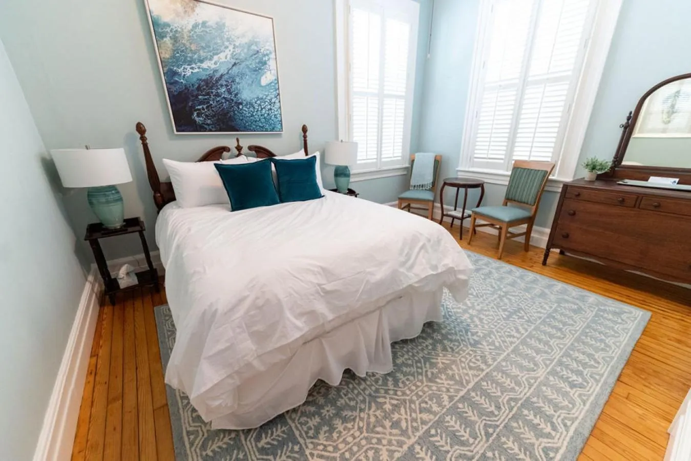 Bed in The Edenton Collection-Captain's Quarters Inn