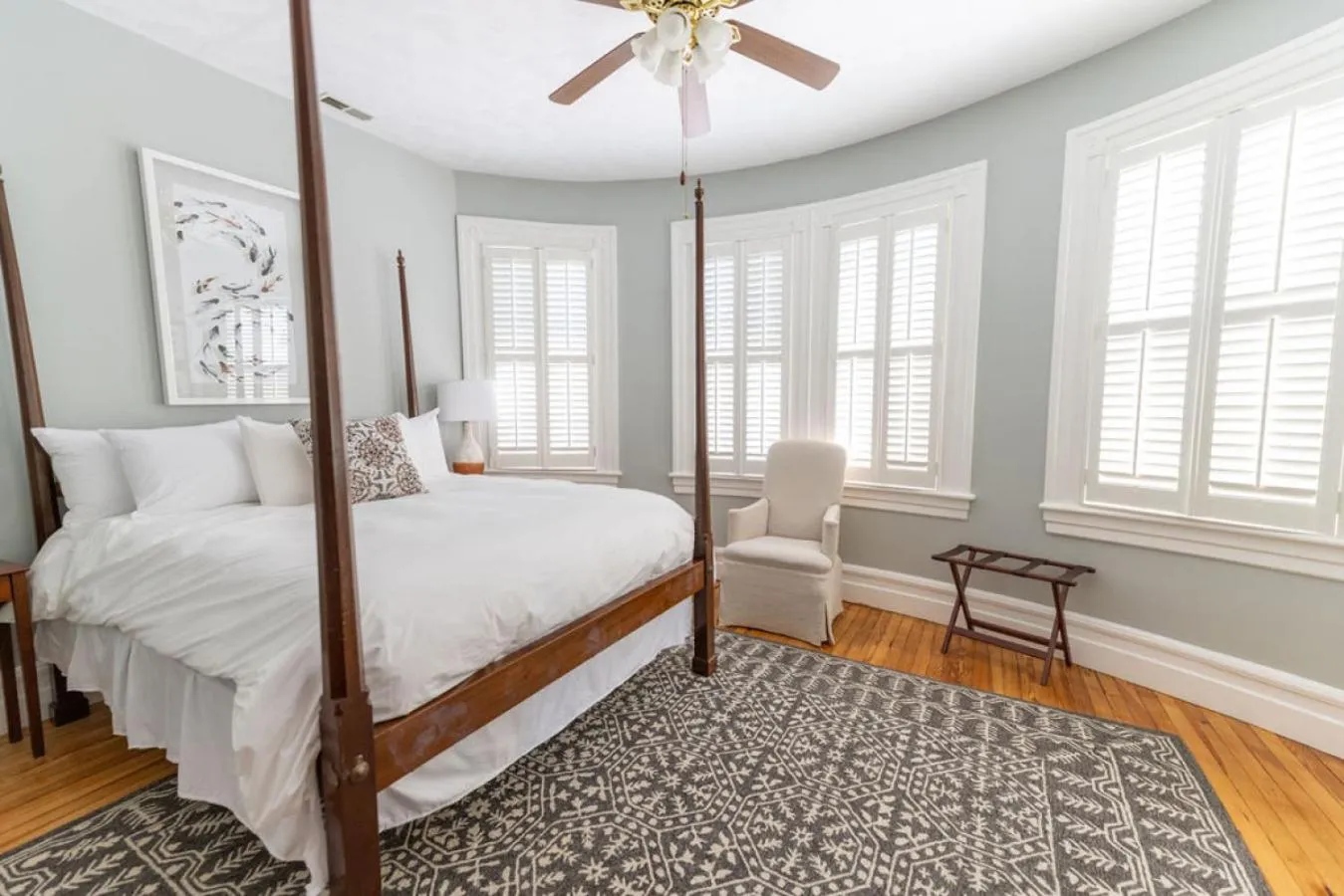 Bed in The Edenton Collection-Captain's Quarters Inn
