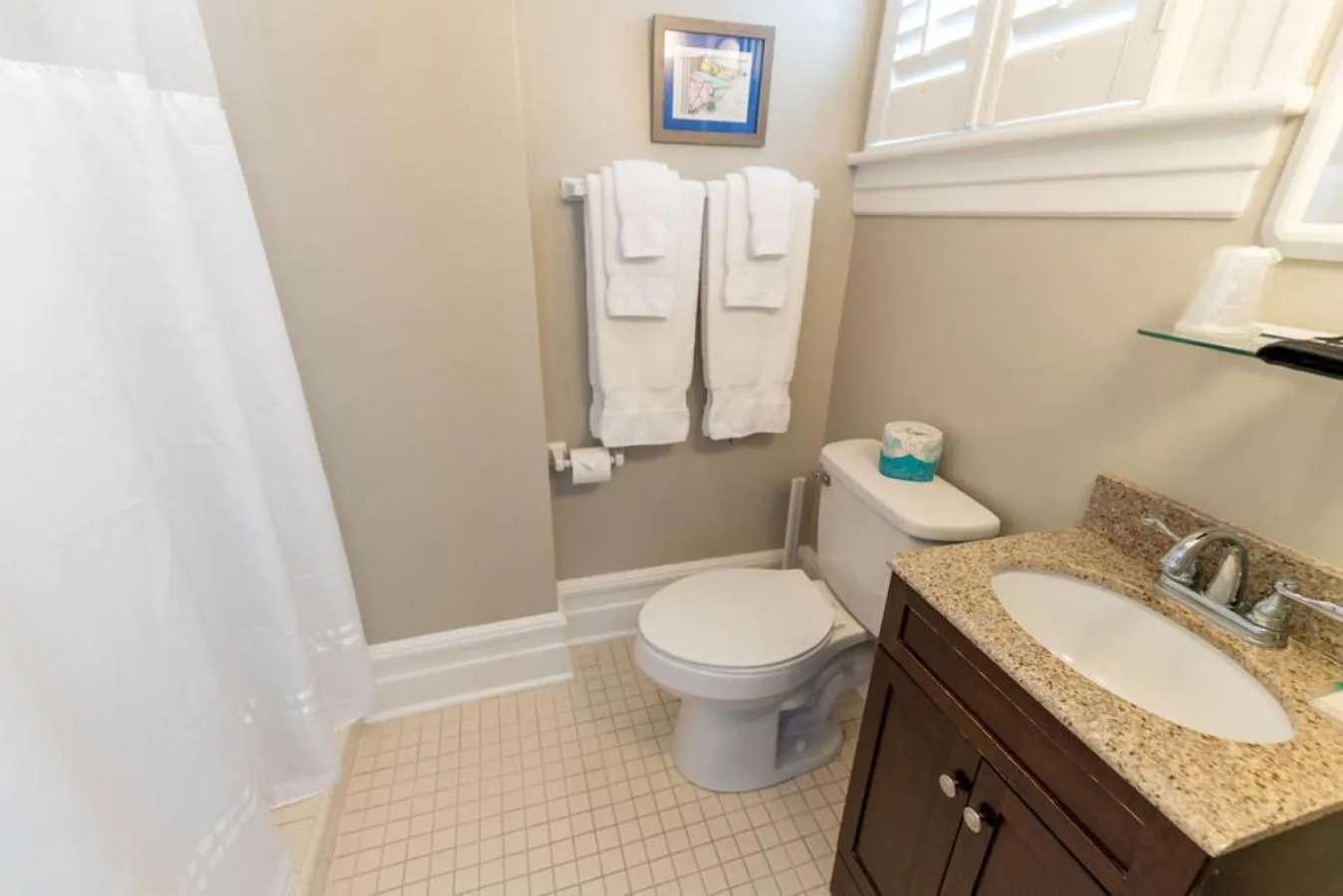 Bathroom in The Edenton Collection-Captain's Quarters Inn