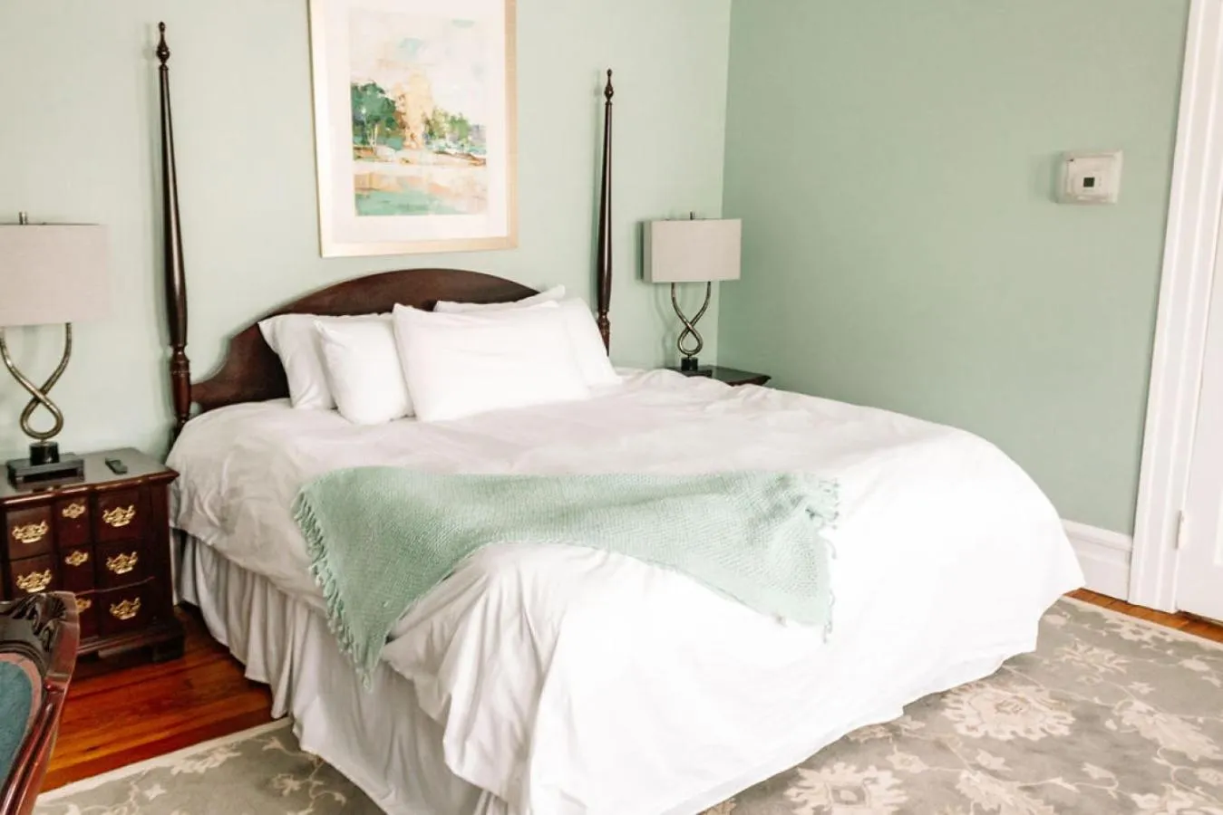 Bed in The Edenton Collection-Captain's Quarters Inn