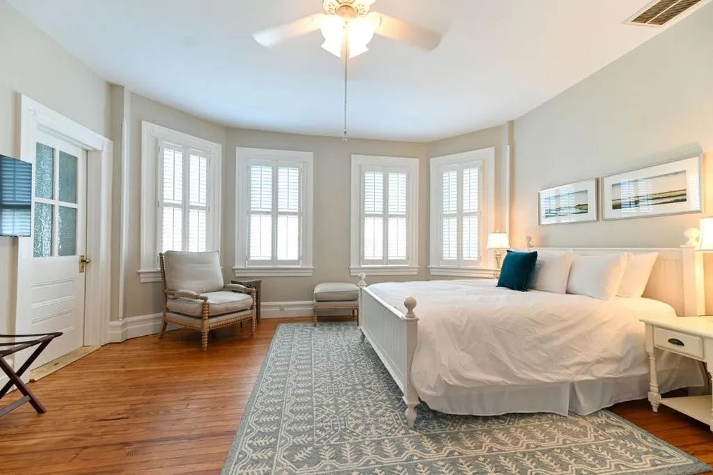 Bedroom, Bed in The Edenton Collection-Captain's Quarters Inn