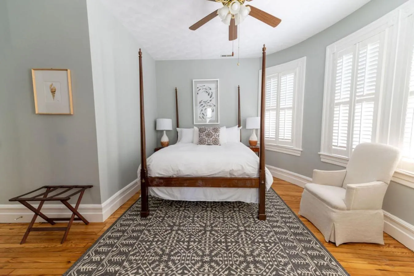 Bedroom, Bed in The Edenton Collection-Captain's Quarters Inn