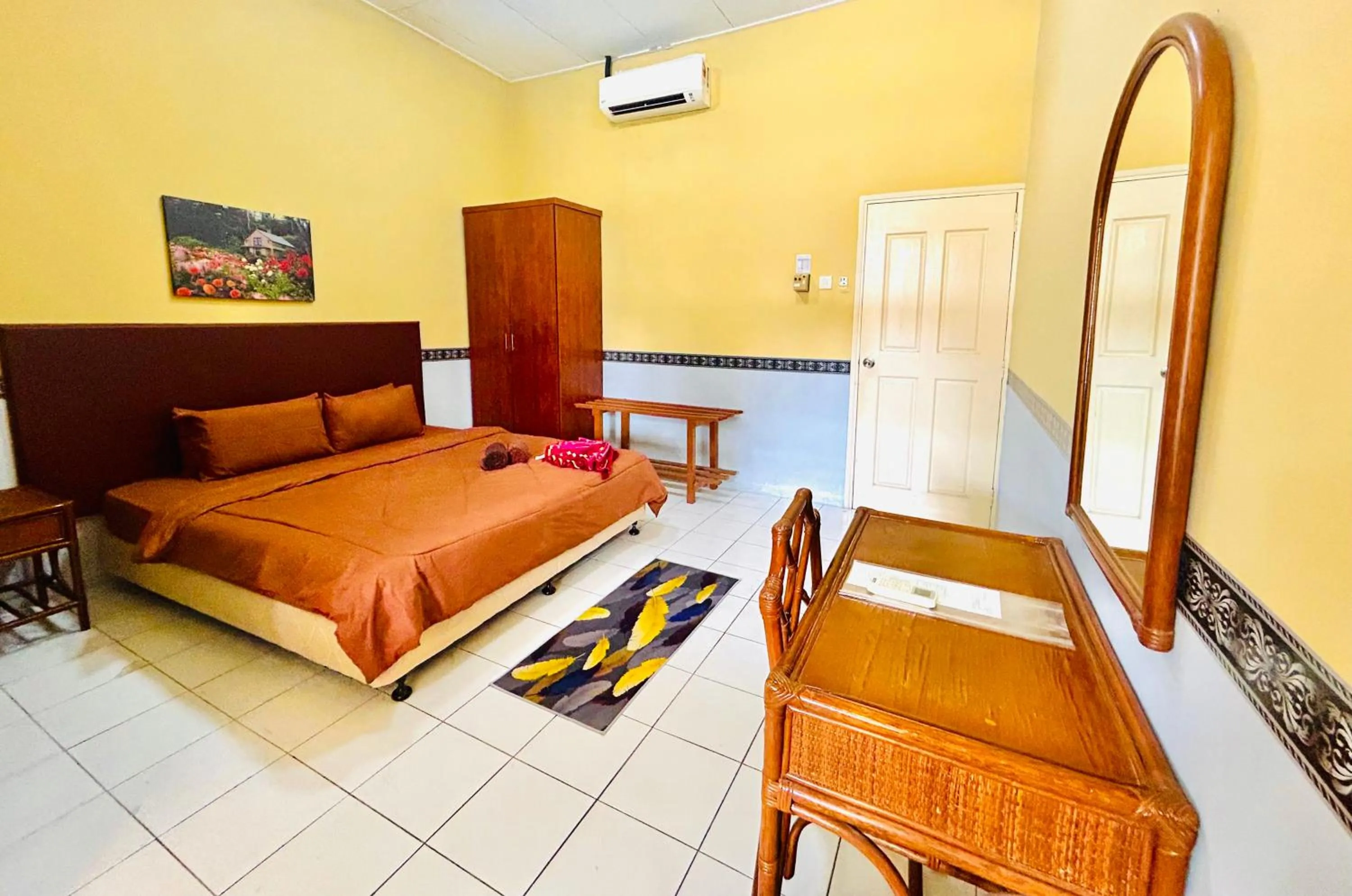 Bed in RUMBIA RESORT VILLA Paka Terengganu