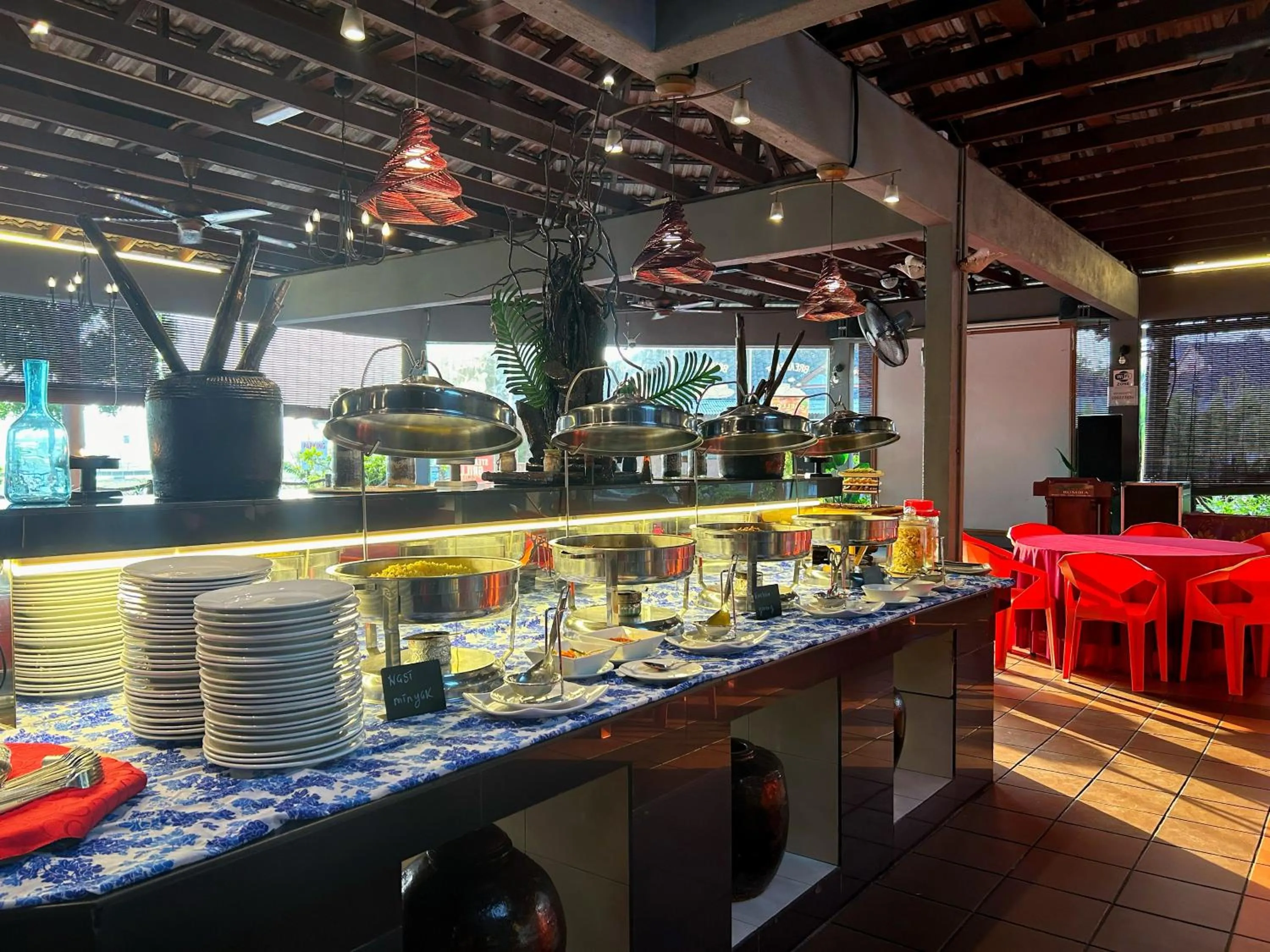 Buffet breakfast in RUMBIA RESORT VILLA Paka Terengganu