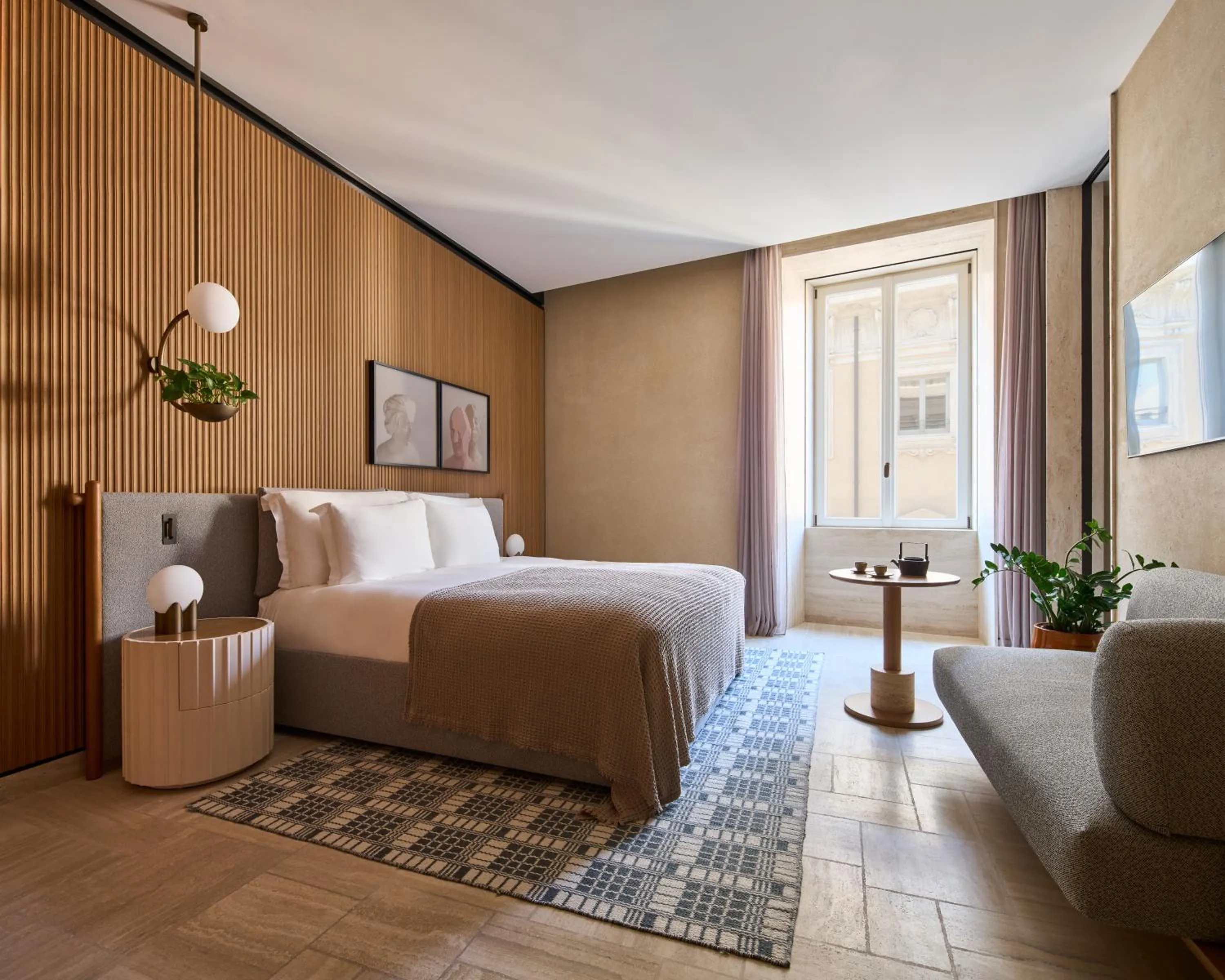 Bedroom, Bed in Six Senses Rome