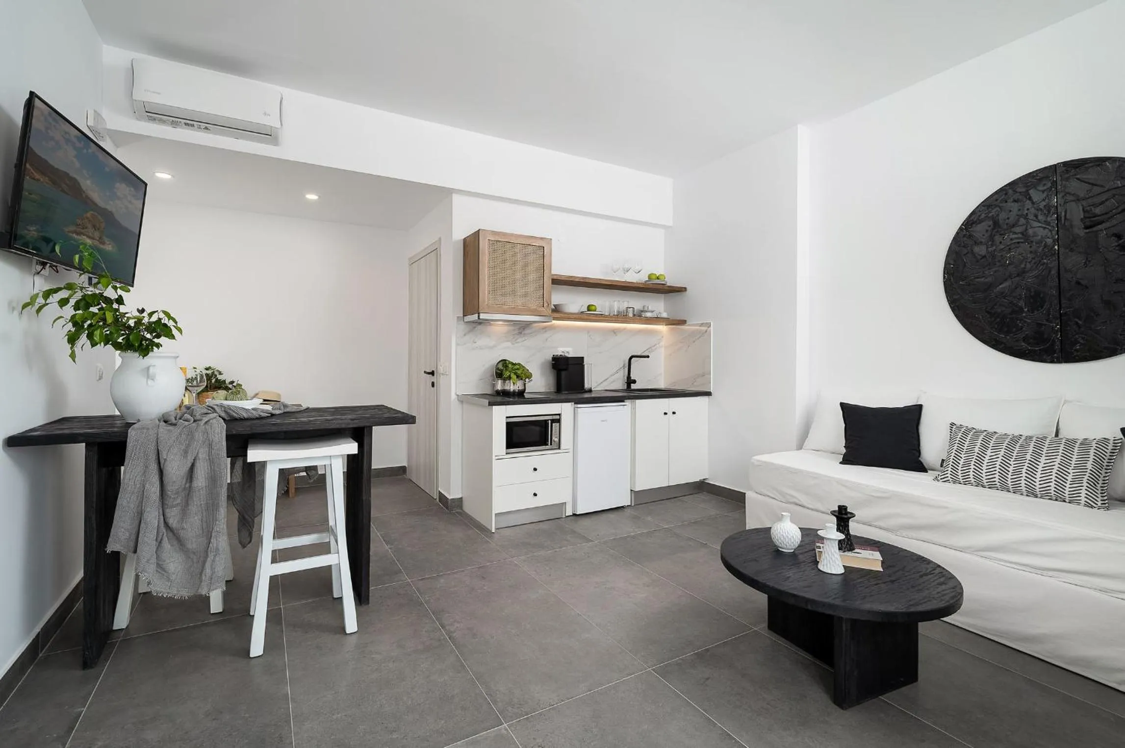 Kitchen or kitchenette in Stella Luxury Apartments