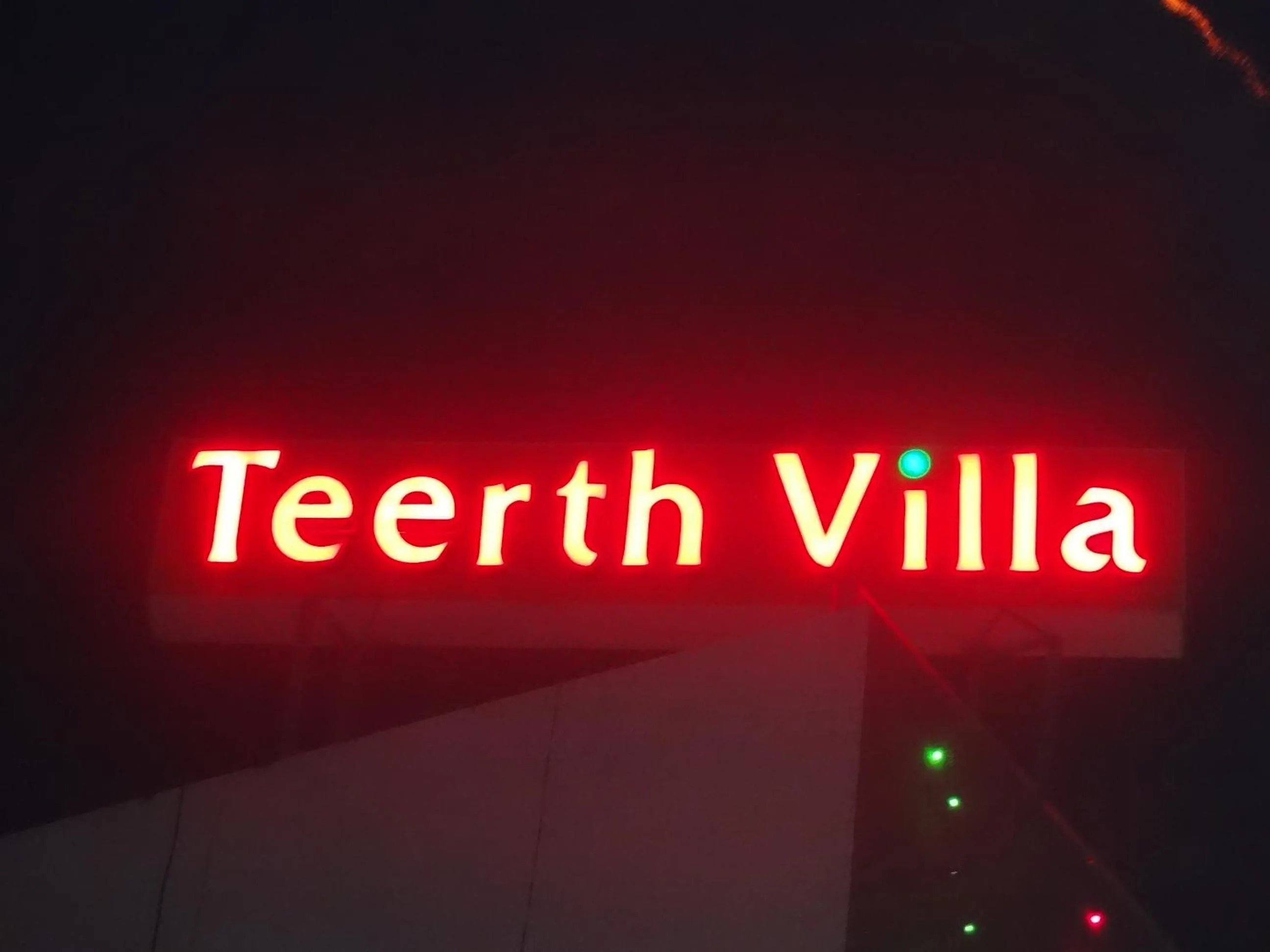 Facade/entrance in Teerth Villa