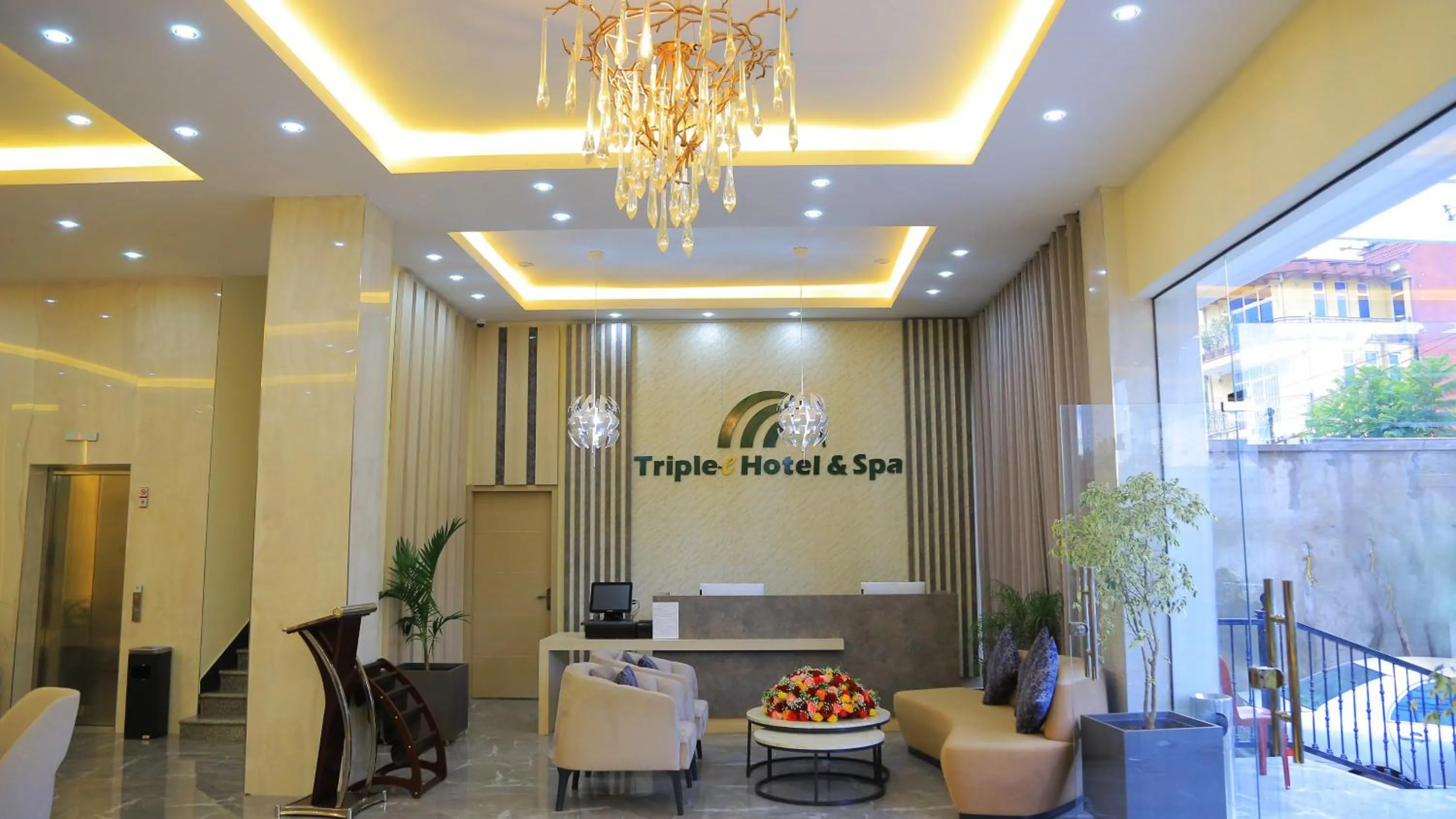 Lobby or reception in Triple E Hotel and Spa