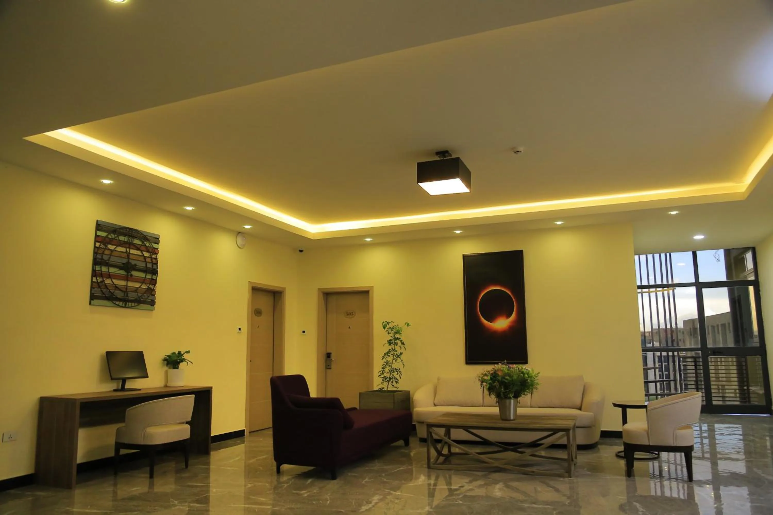 Seating area in Triple E Hotel and Spa