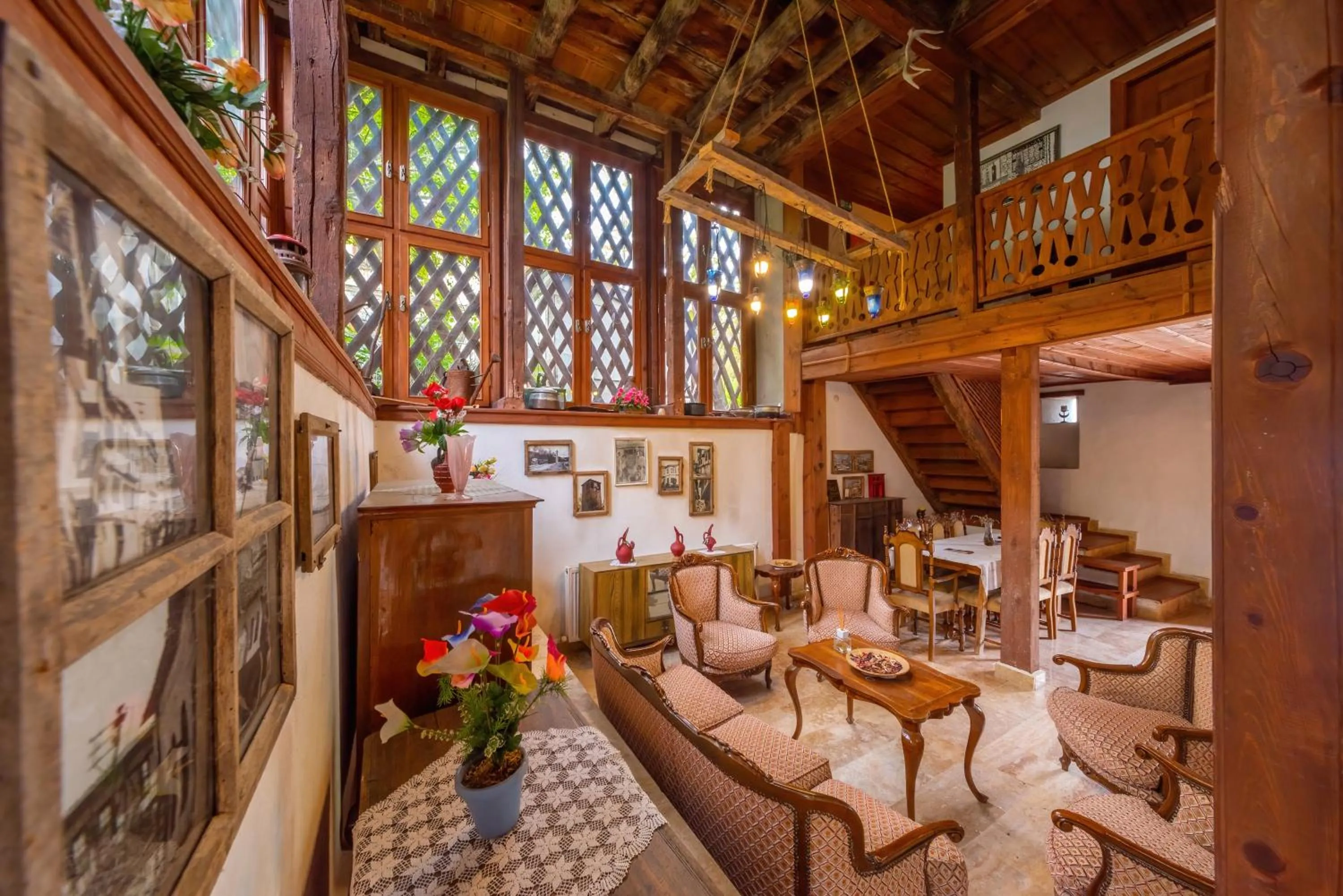 Seating area in Şerbetçi Garden Konak