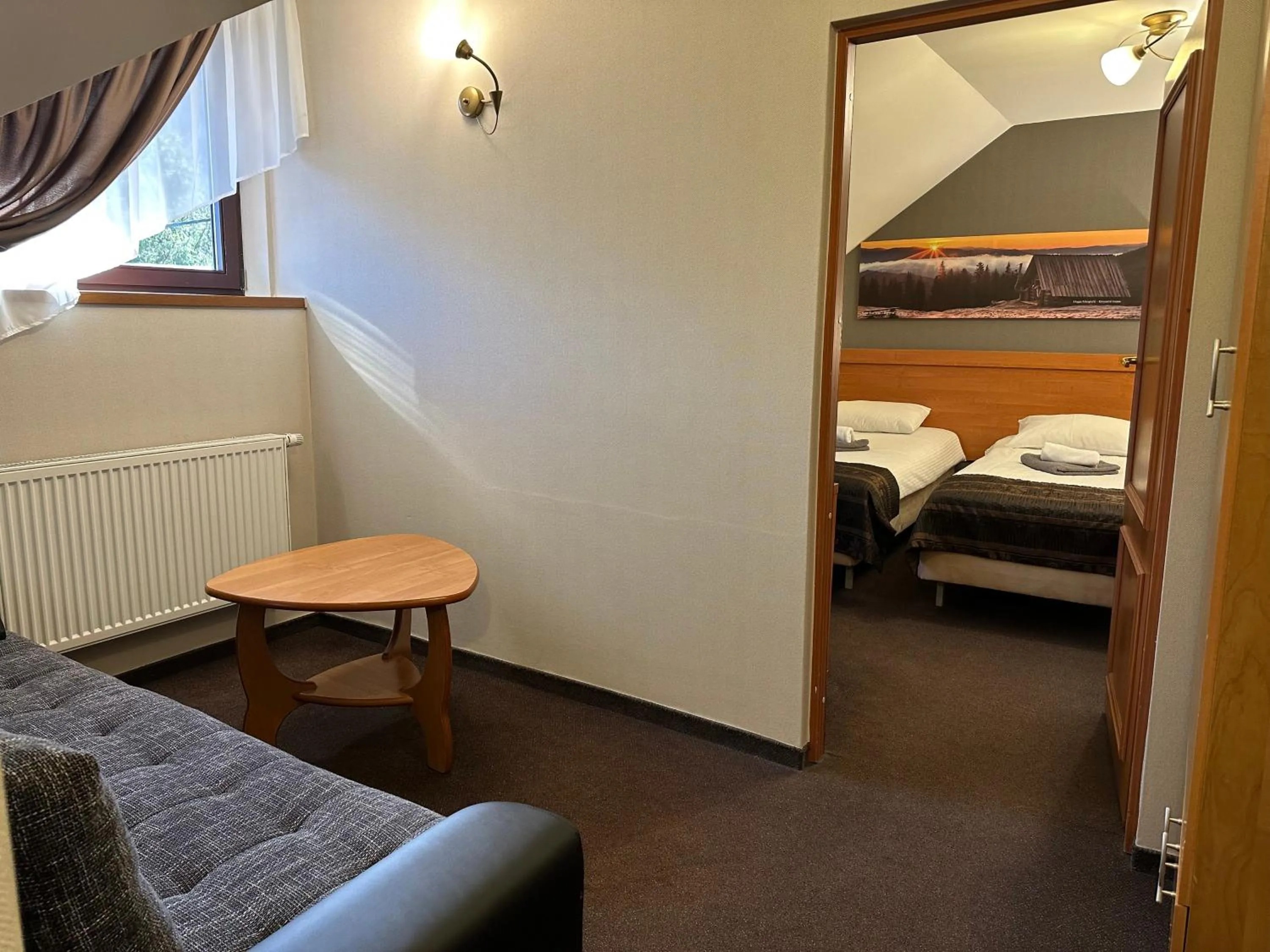 Bed in Hotel Zimnik Luksus Natury Spa & Wellness