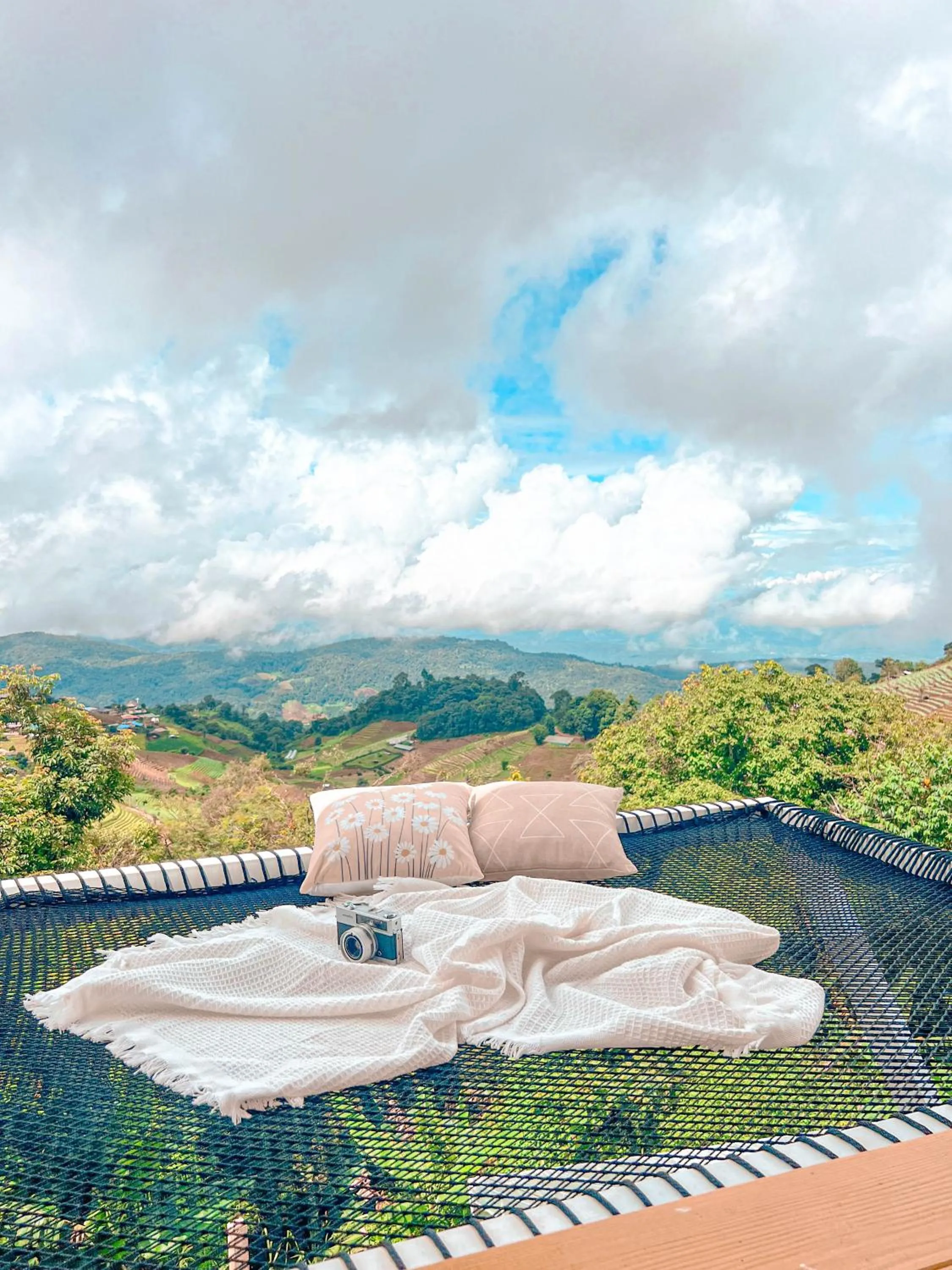 Natural landscape in ม่อนชาพาเพลิน ม่อนแจ่ม Monchapaplearn Monjam