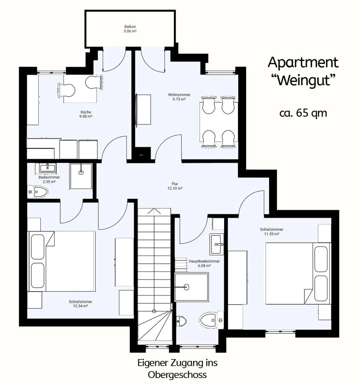 Floor plan in Ferienwohnungen Weingut Kilburg