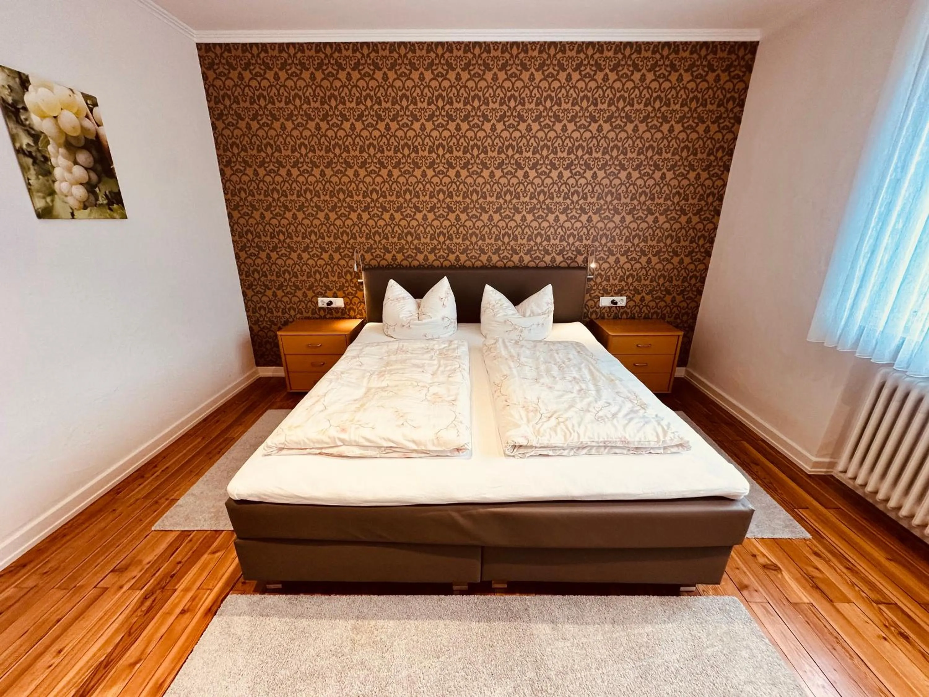 Bed in Ferienwohnungen Weingut Kilburg