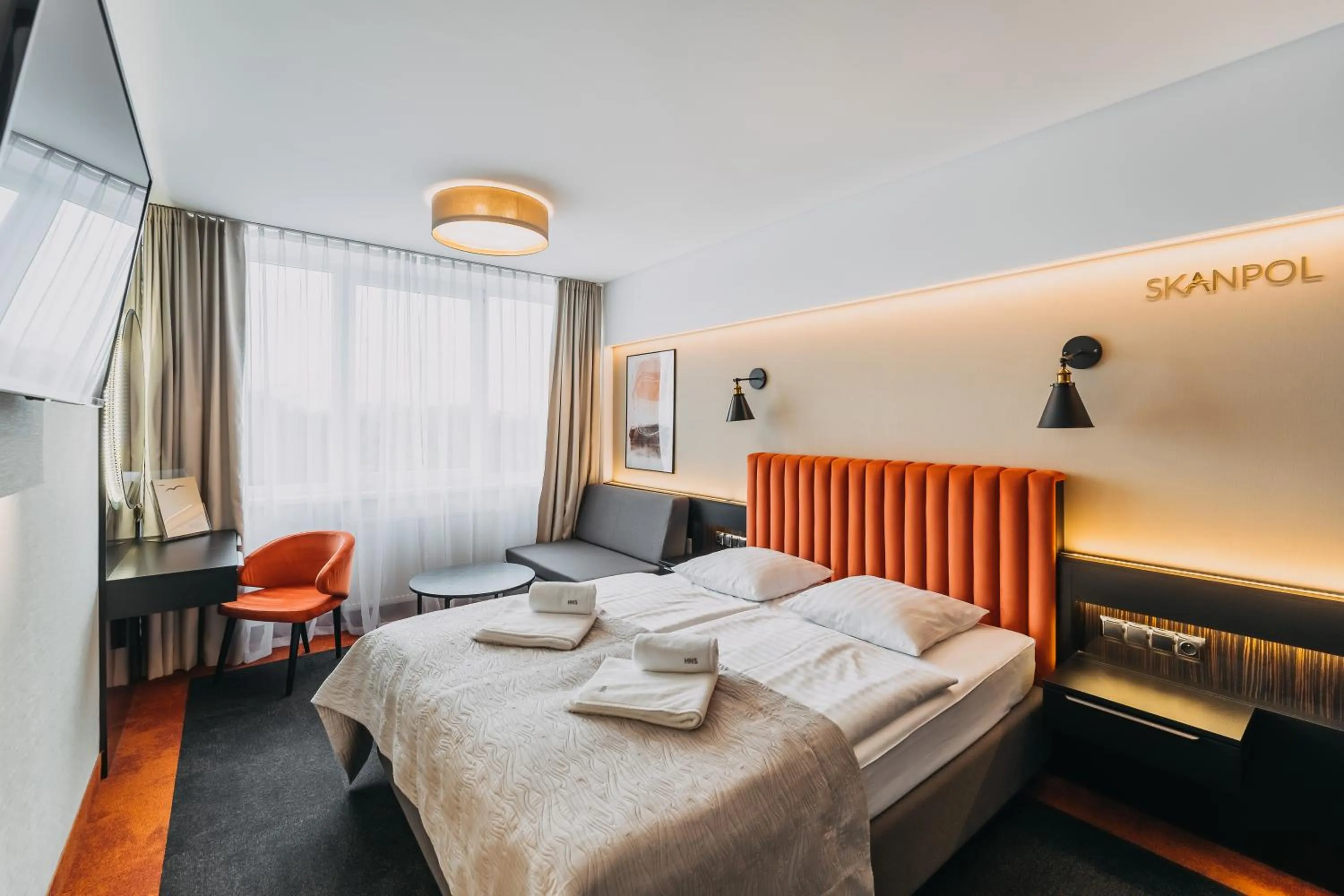 Photo of the whole room, Bed in Hotel New Skanpol