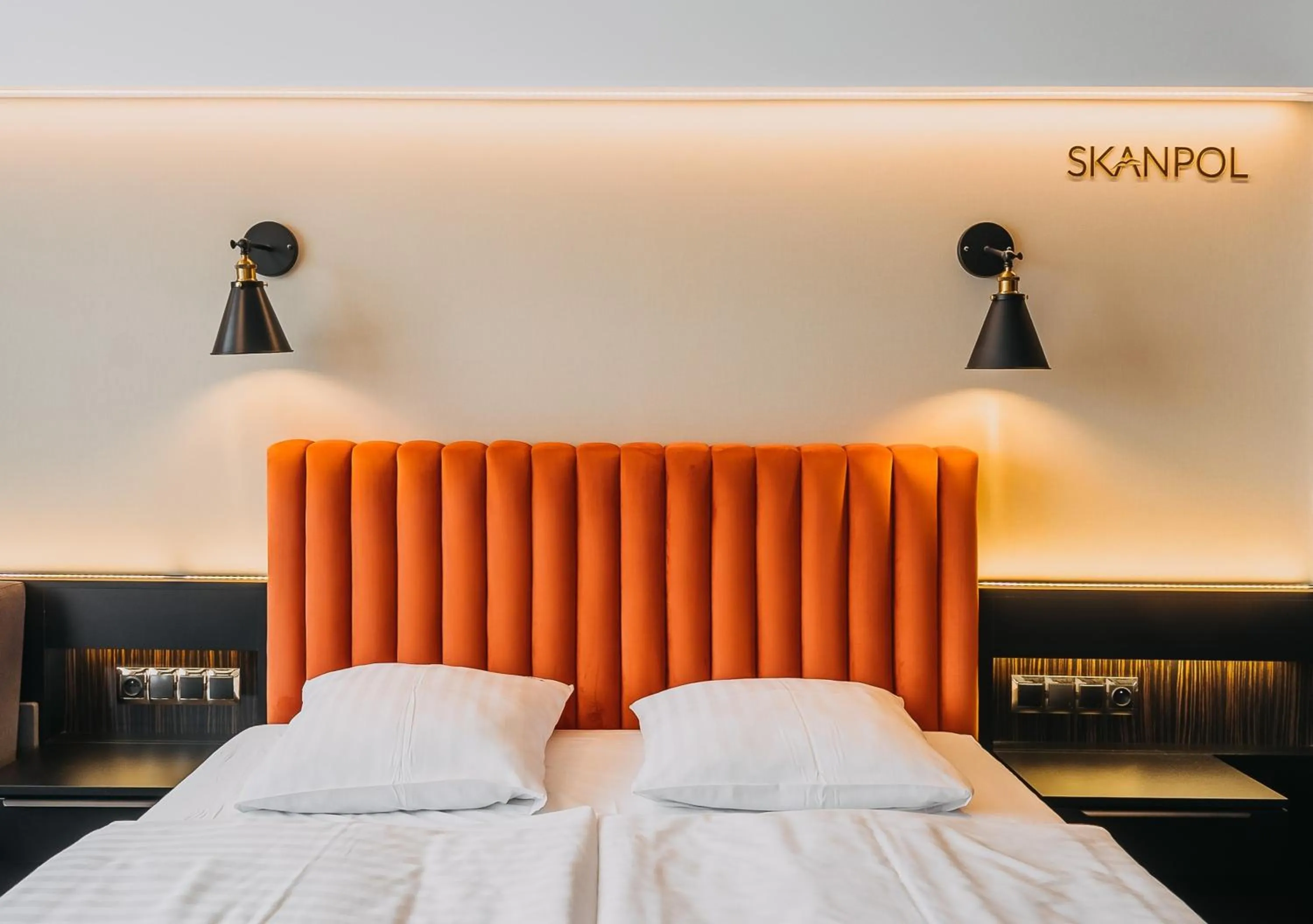 Bed in Hotel New Skanpol