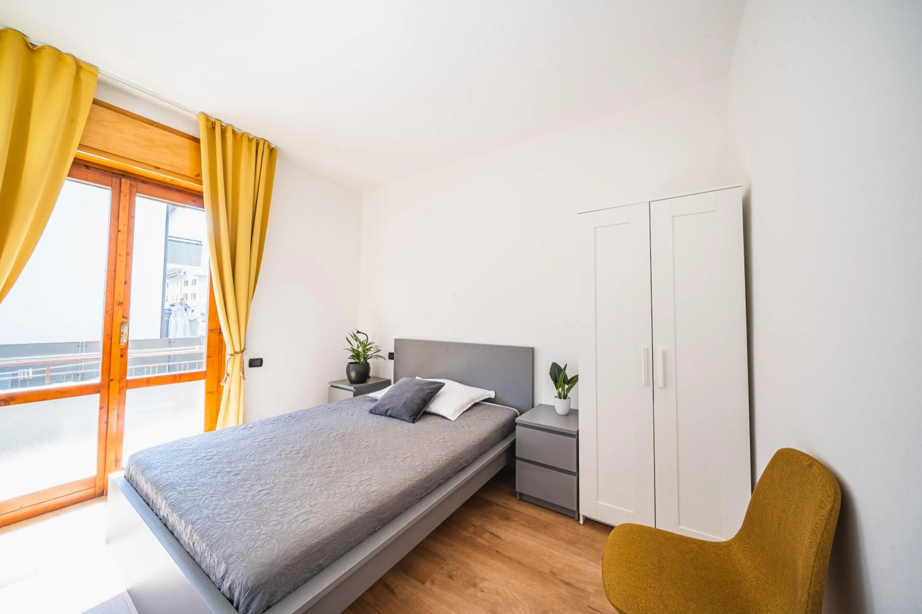 Bed in Outdooredo Garda Apartment