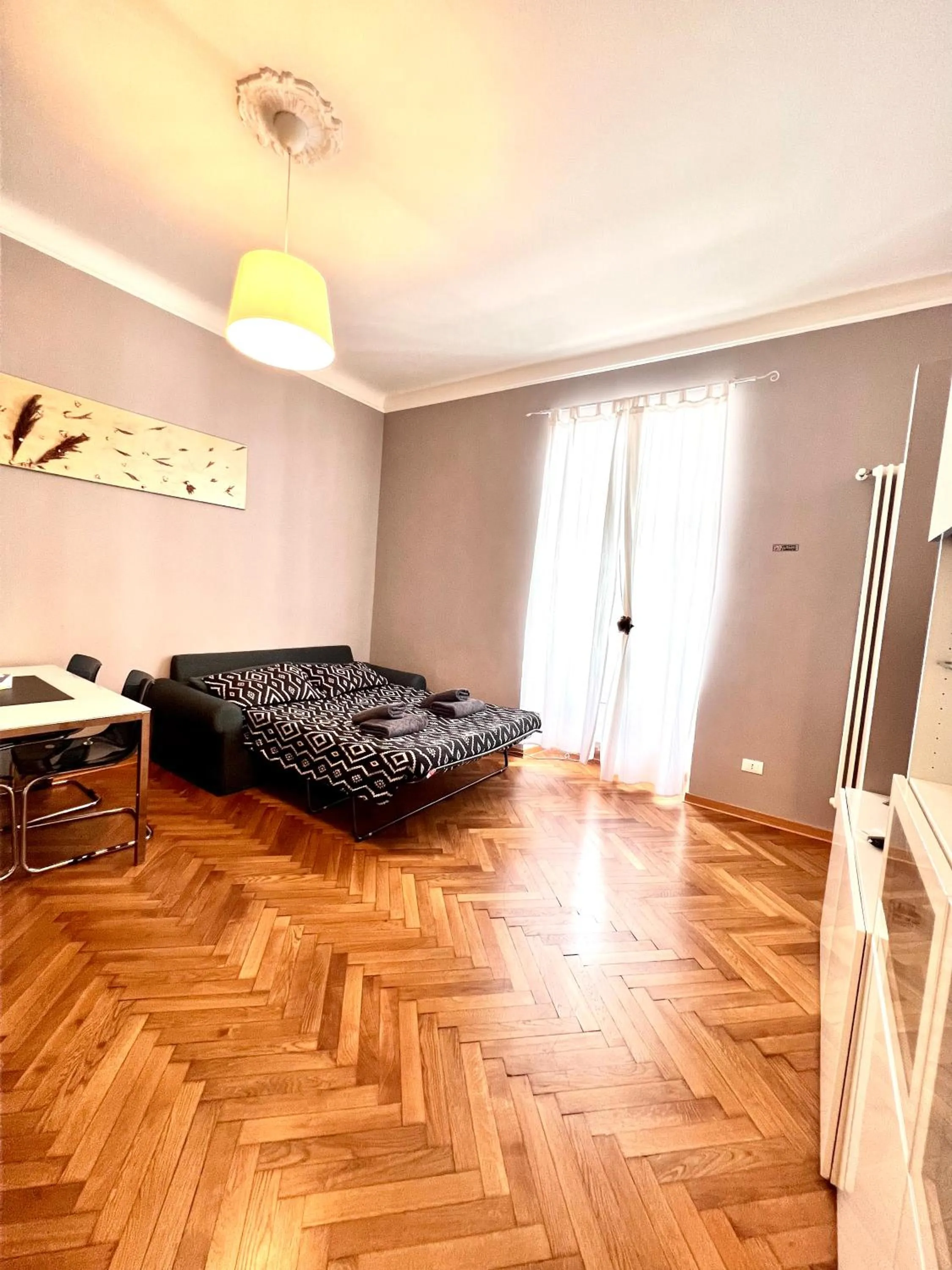 Living room, Bed in Residence Montanelli