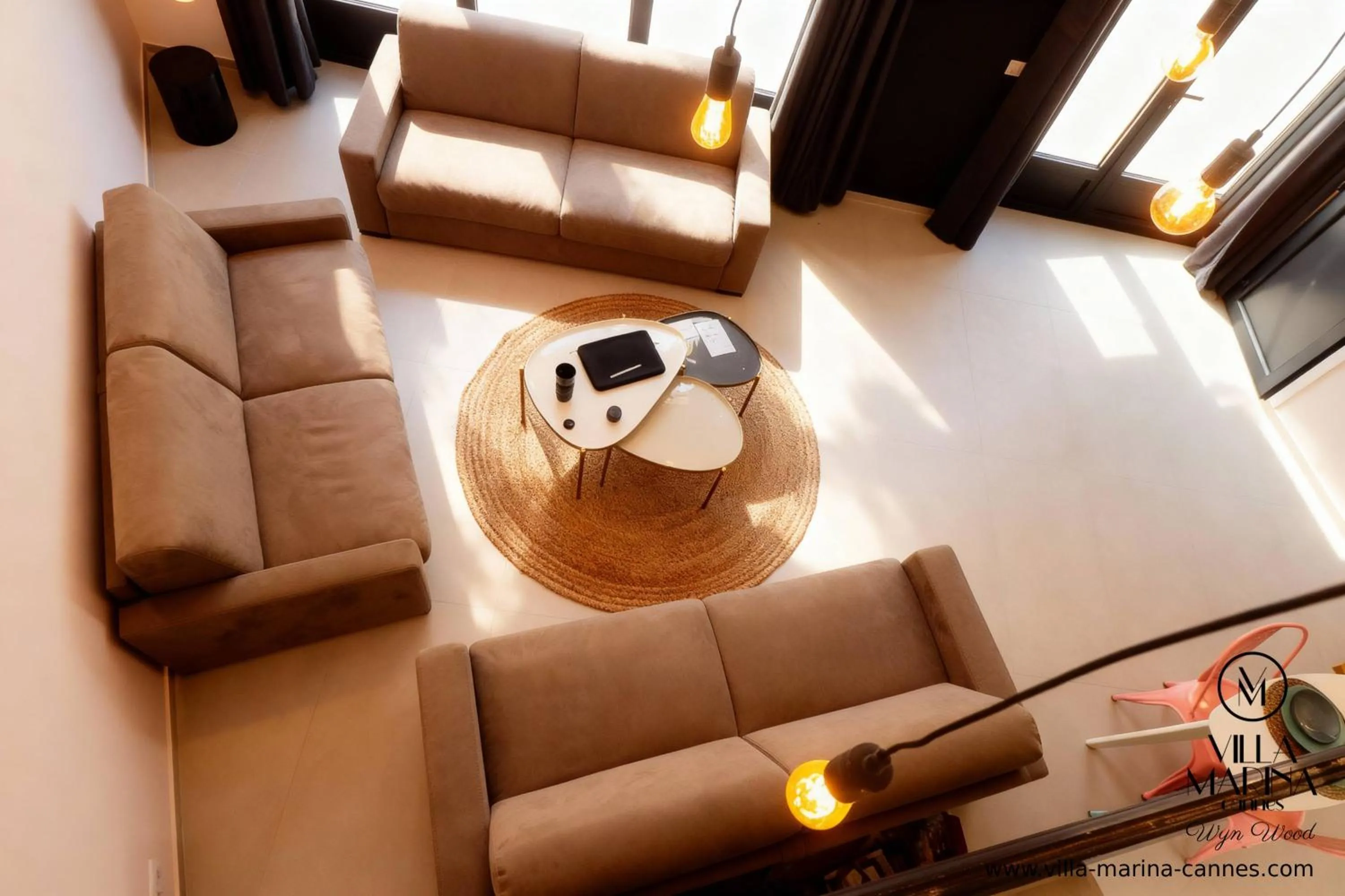 Living room in VILLA MARINA CANNES