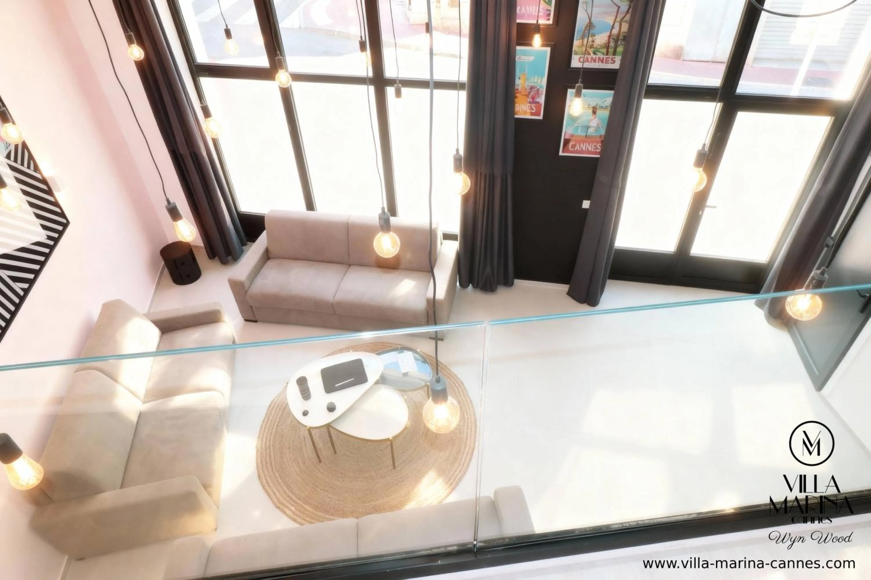 Living room in VILLA MARINA CANNES