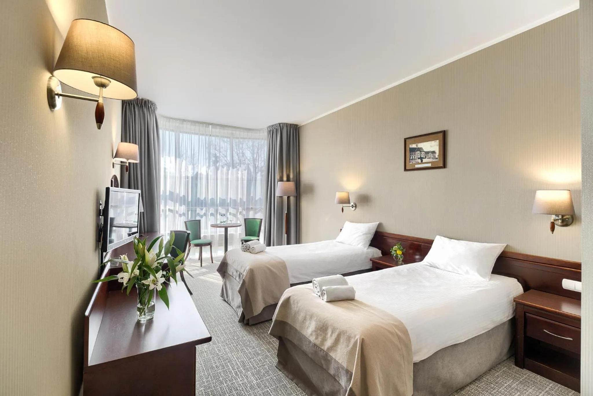 Bed in Hotel Olympic