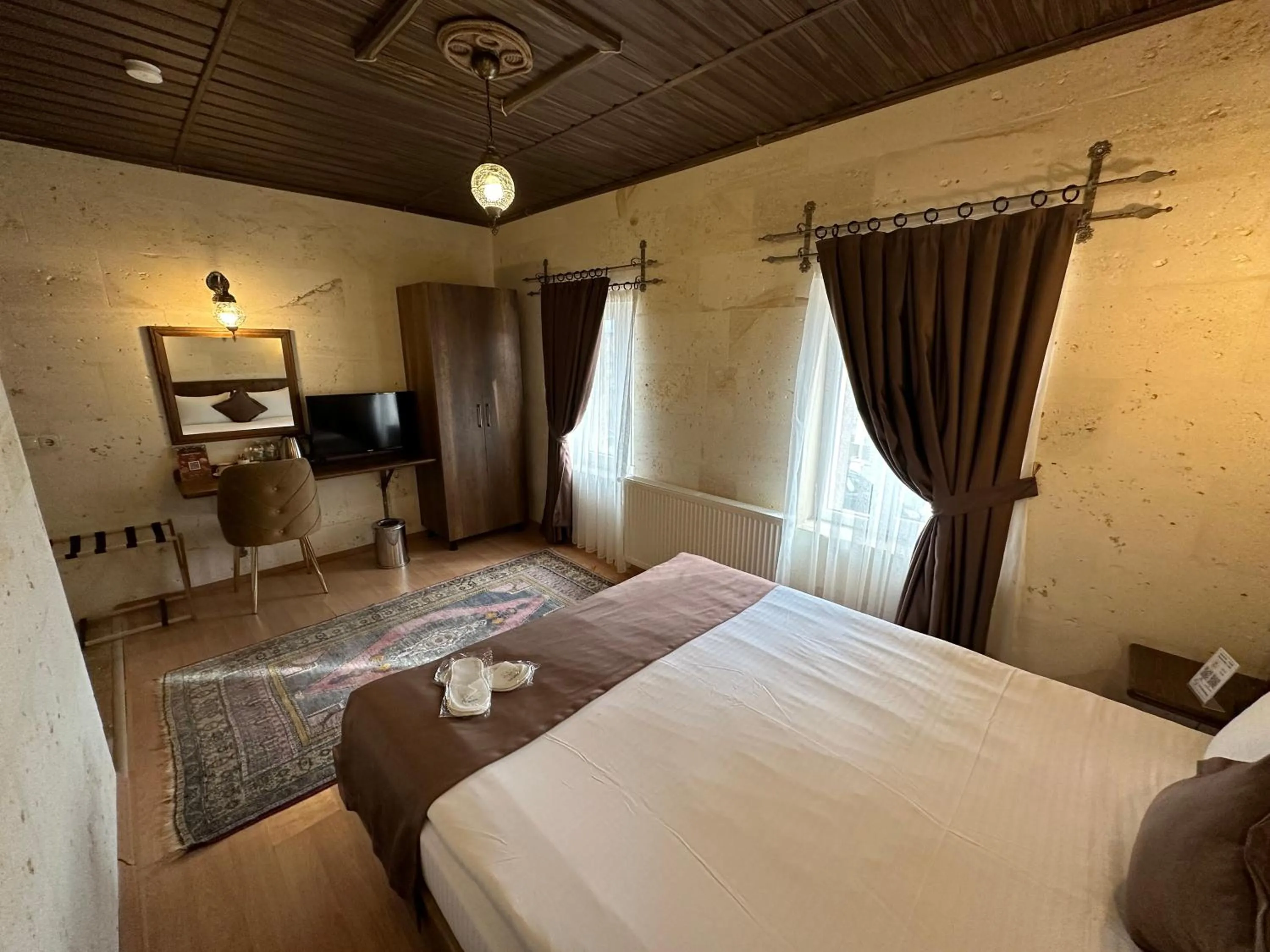 Bed in Virtus Cappadocia Hotel Göreme