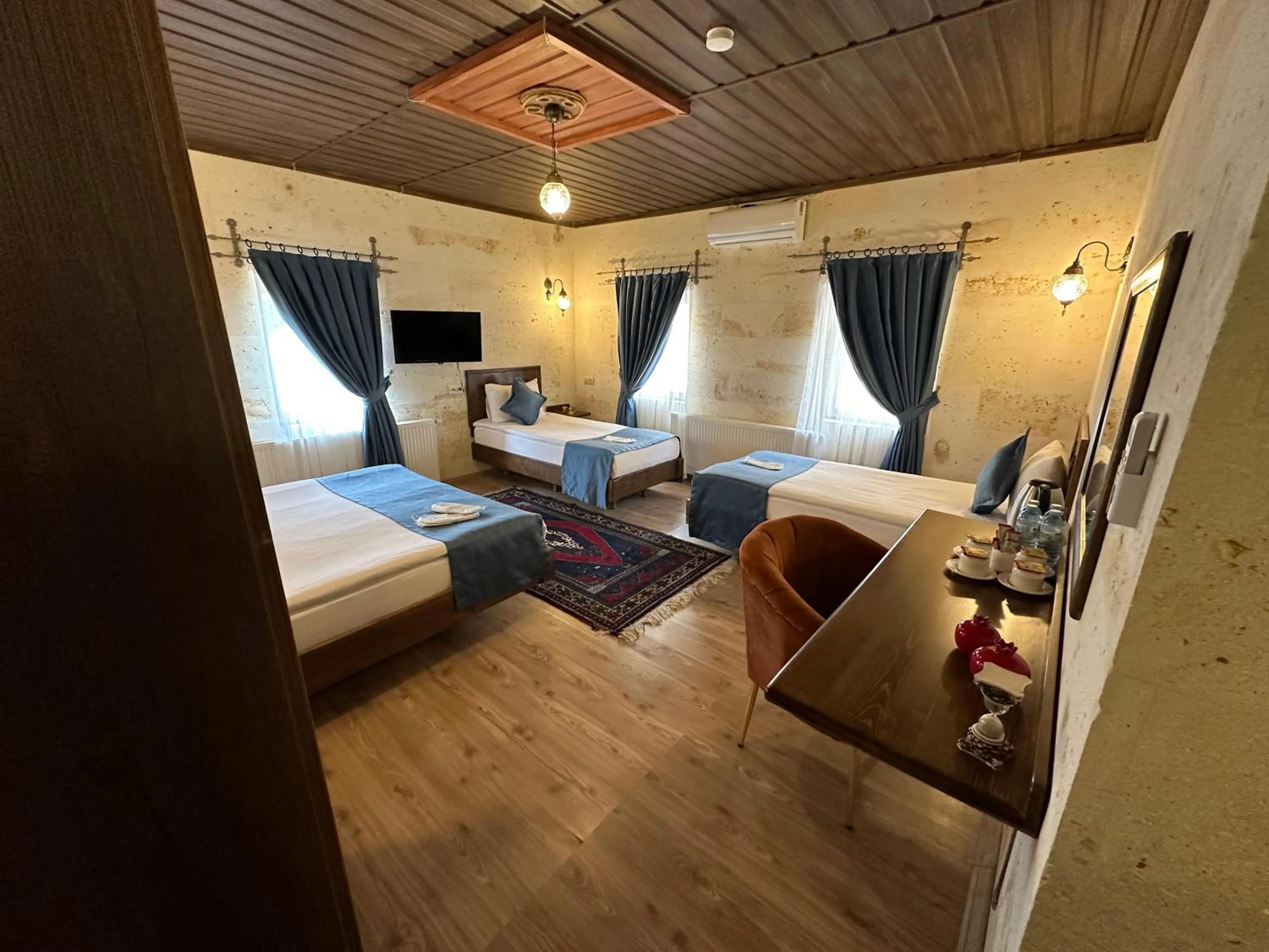 Bed in Virtus Cappadocia Hotel Göreme