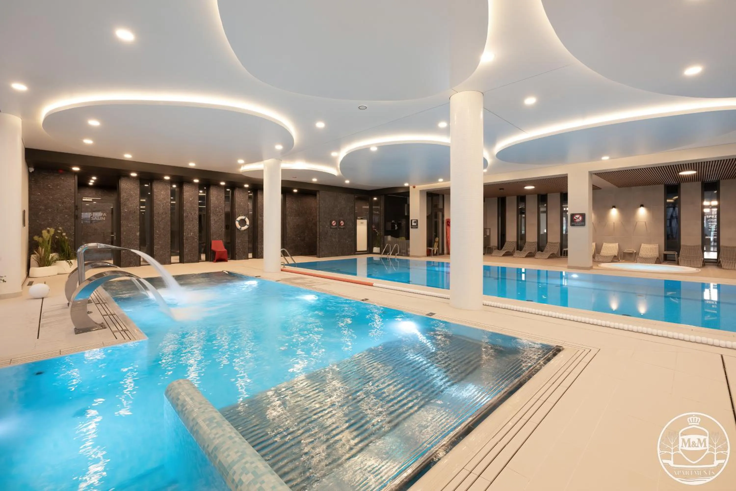 Pool view in Polanki Aqua - Aquapark, Free Parking, Apartments M&M Kołobrzeg