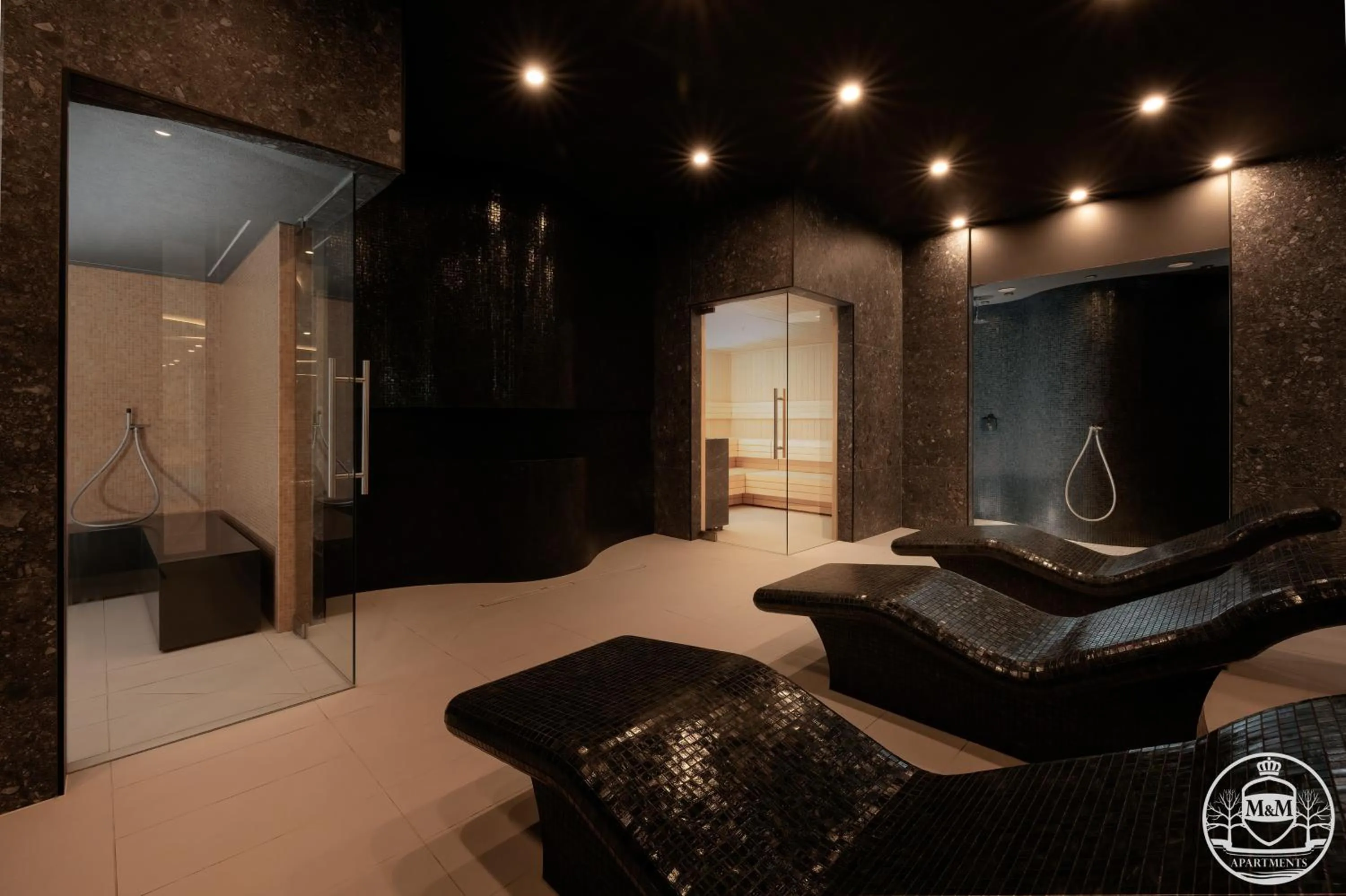 Sauna in Polanki Aqua - Aquapark, Free Parking, Apartments M&M Kołobrzeg