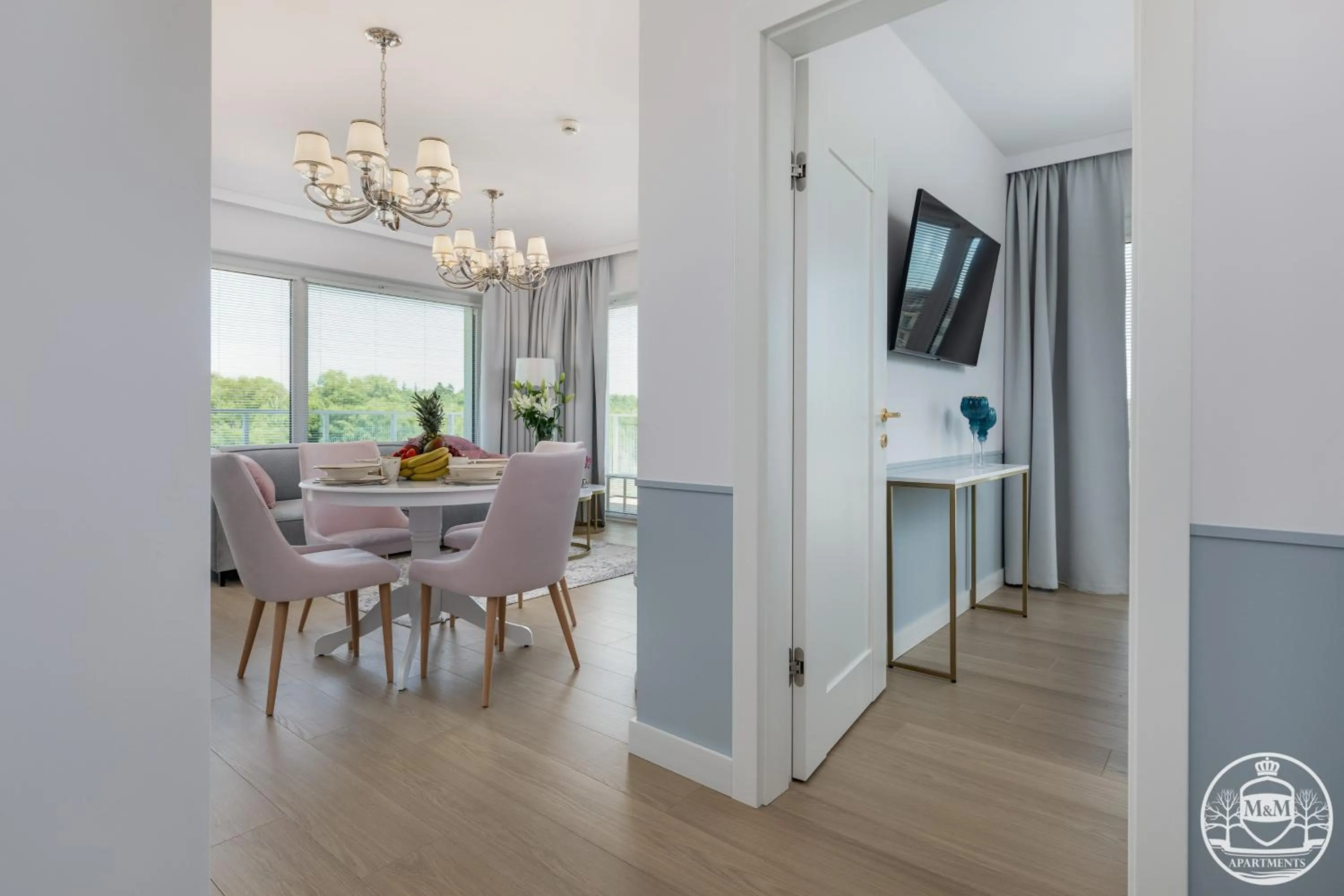 Living room in Polanki Aqua - Aquapark, Free Parking, Apartments M&M Kołobrzeg