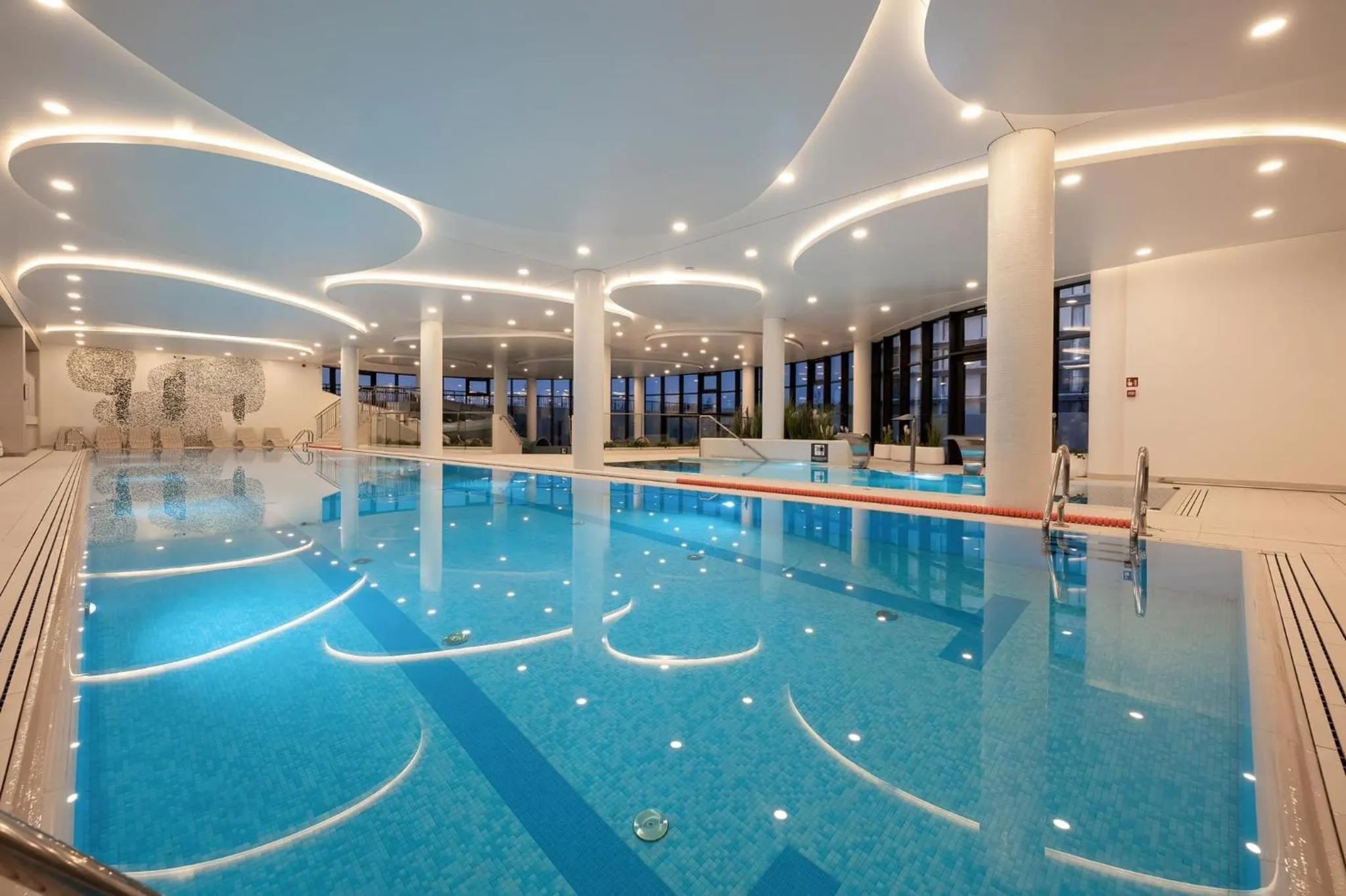 Pool view in Polanki Aqua - Aquapark, Free Parking, Apartments M&M Kołobrzeg