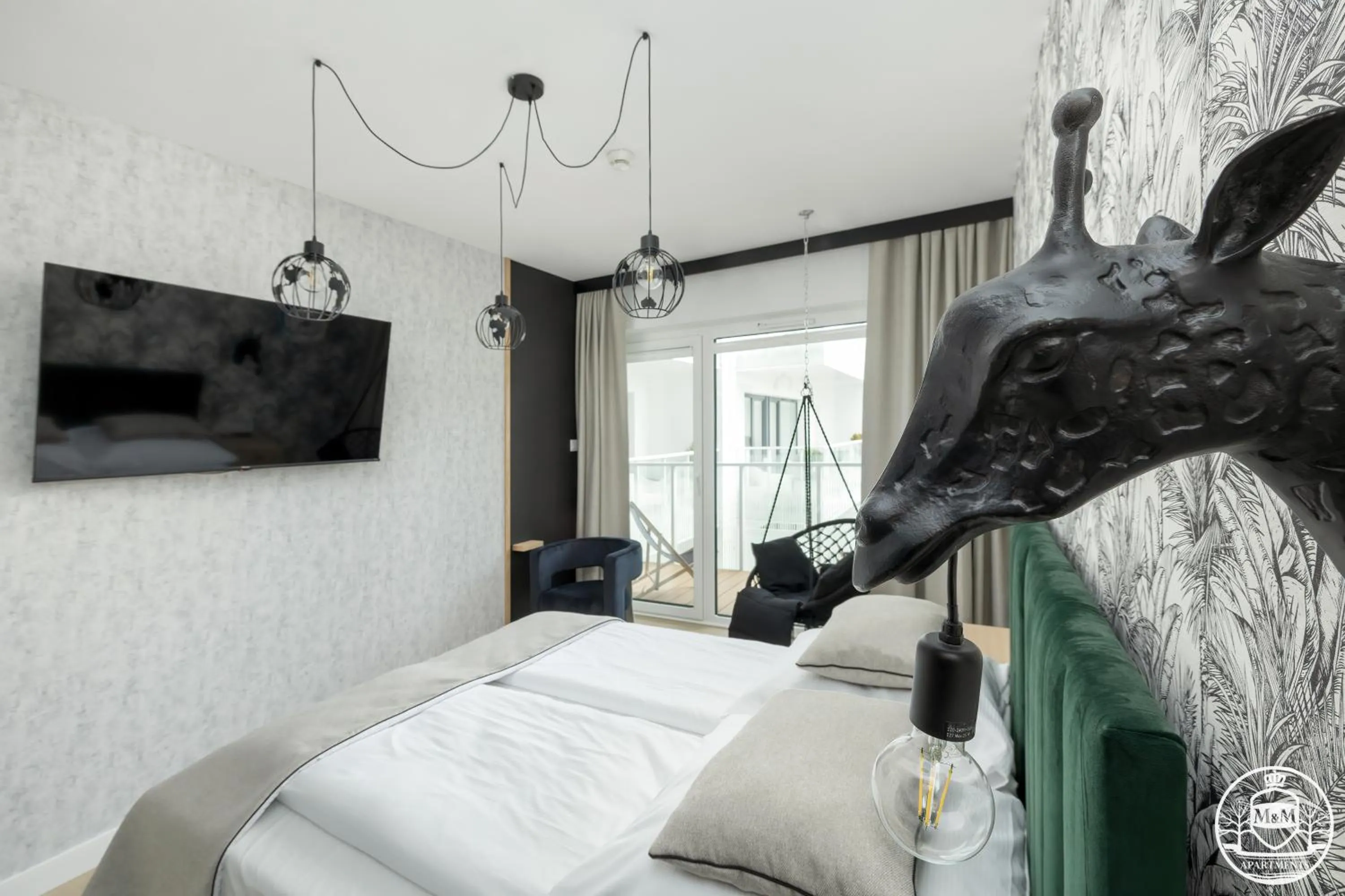 Bed in Polanki Aqua - Aquapark, Free Parking, Apartments M&M Kołobrzeg