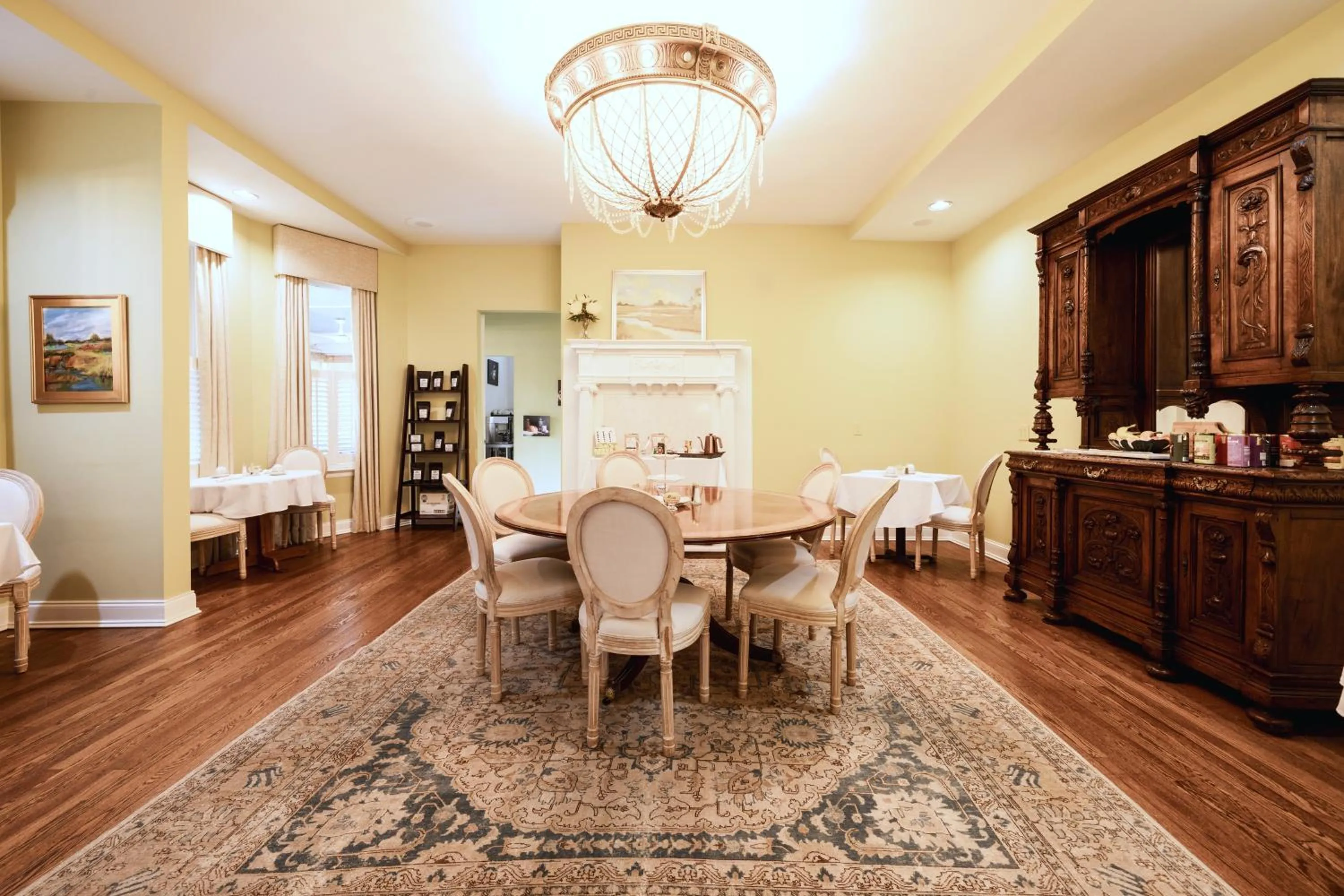 Dining area in The Edenton Collection-The Granville Queen Inn