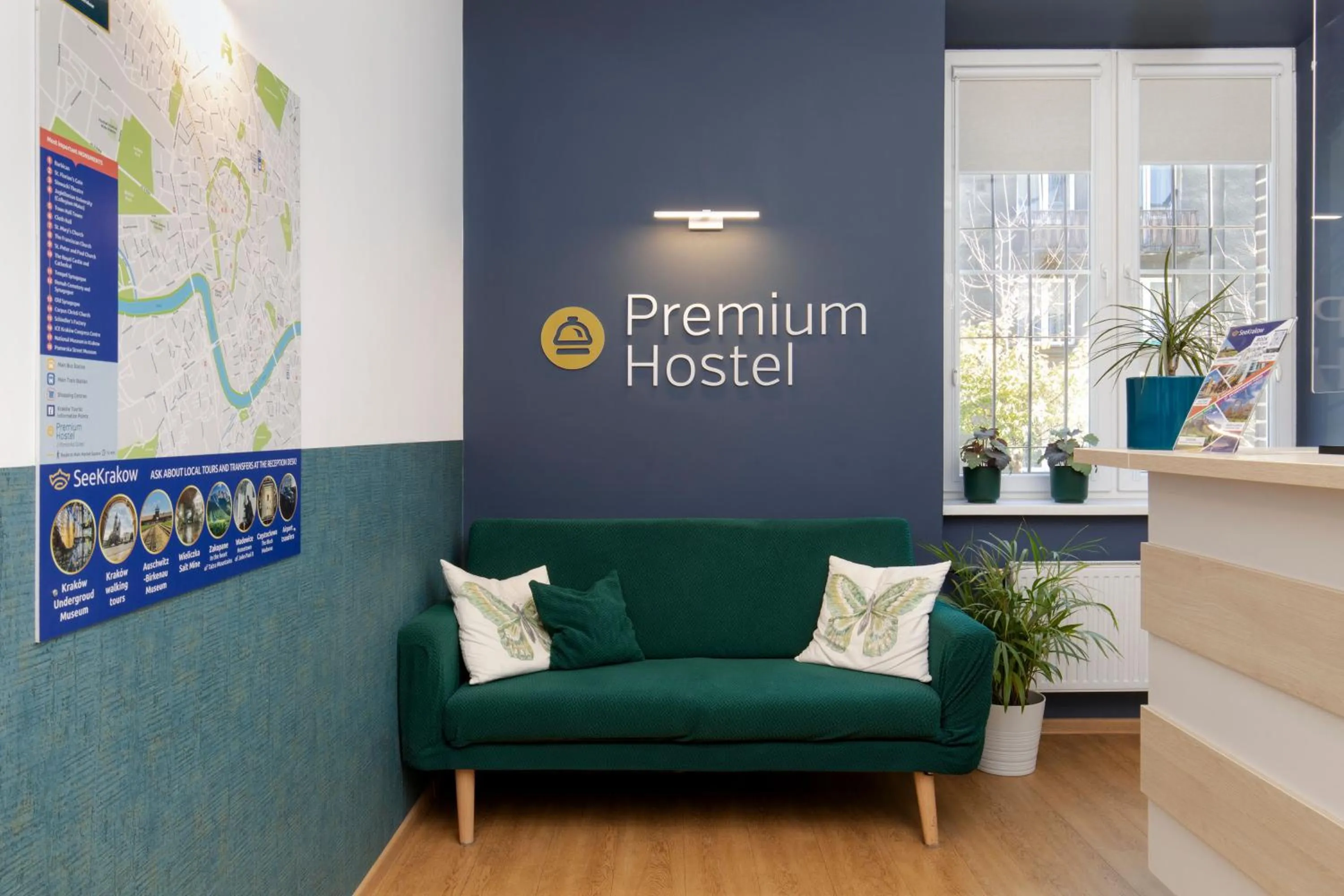 Seating area in Premium Hostel