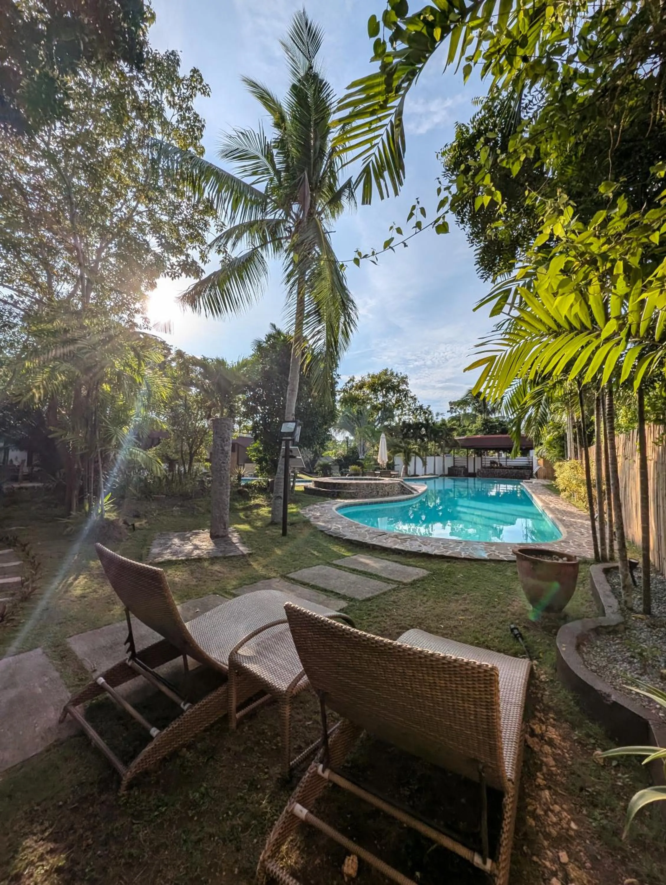 Pool view in Villa Formosa Panglao