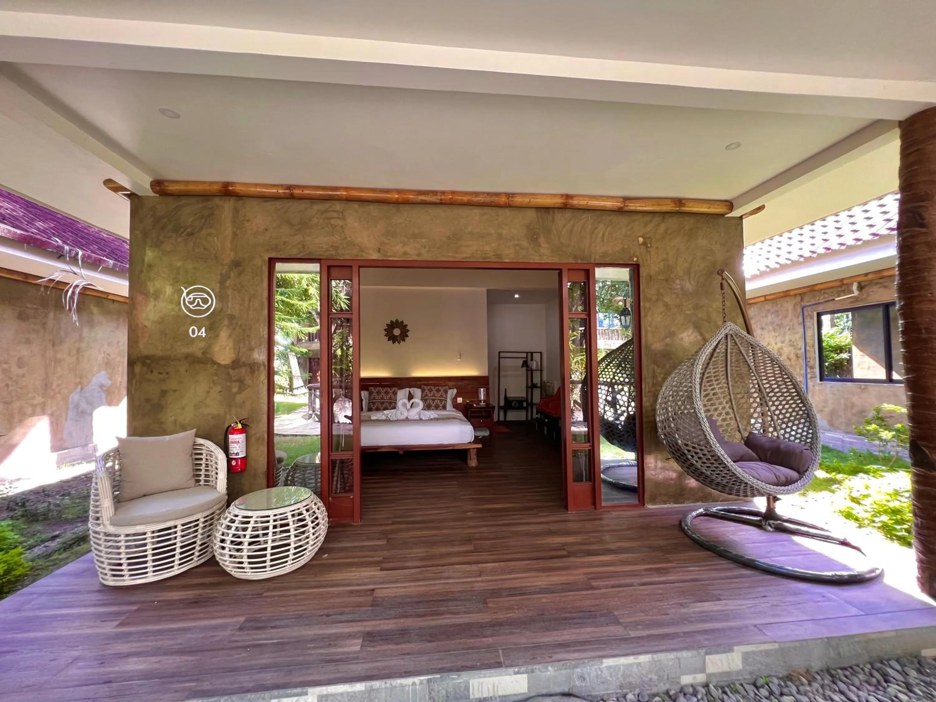 Bed in Infinity Diving Resort and Residences