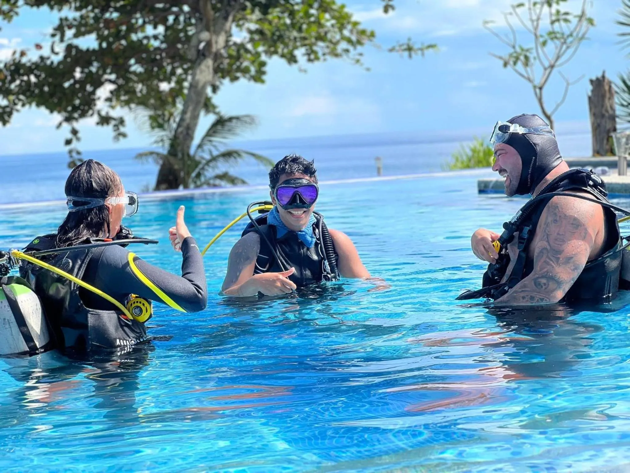 People in Infinity Diving Resort and Residences