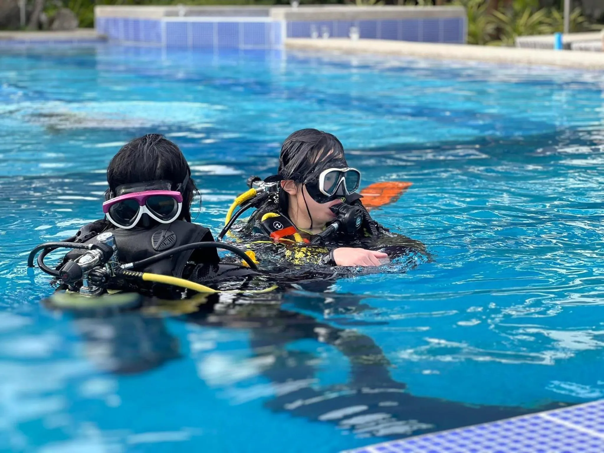 People in Infinity Diving Resort and Residences