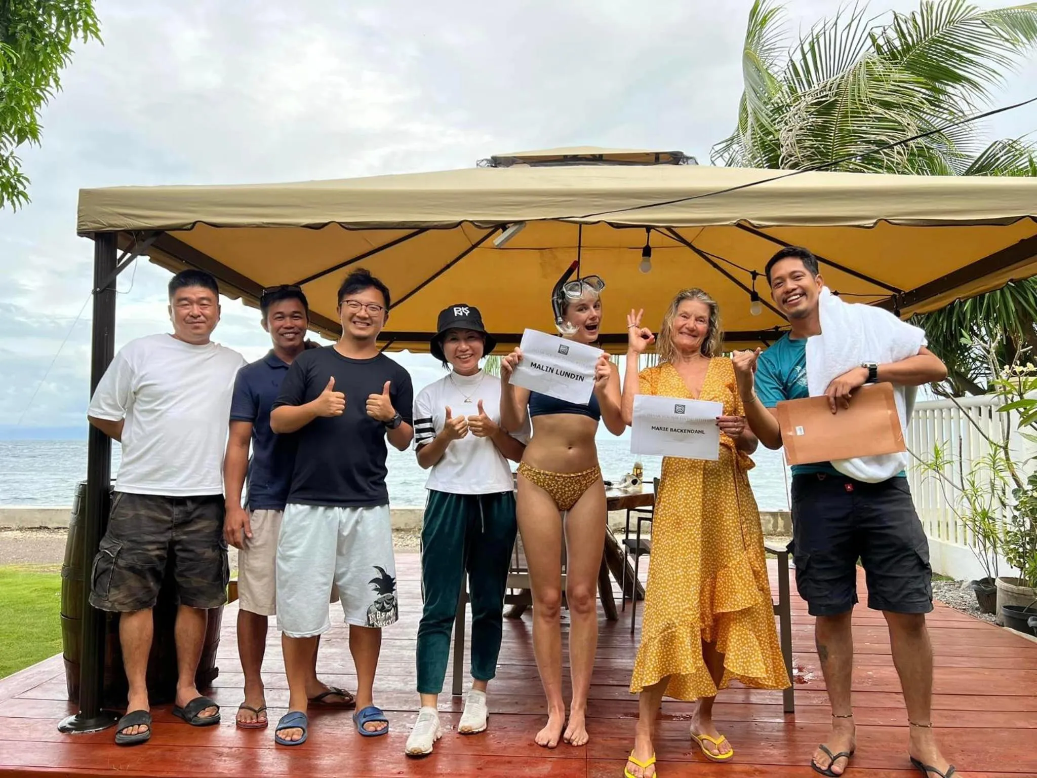 People in Infinity Diving Resort and Residences